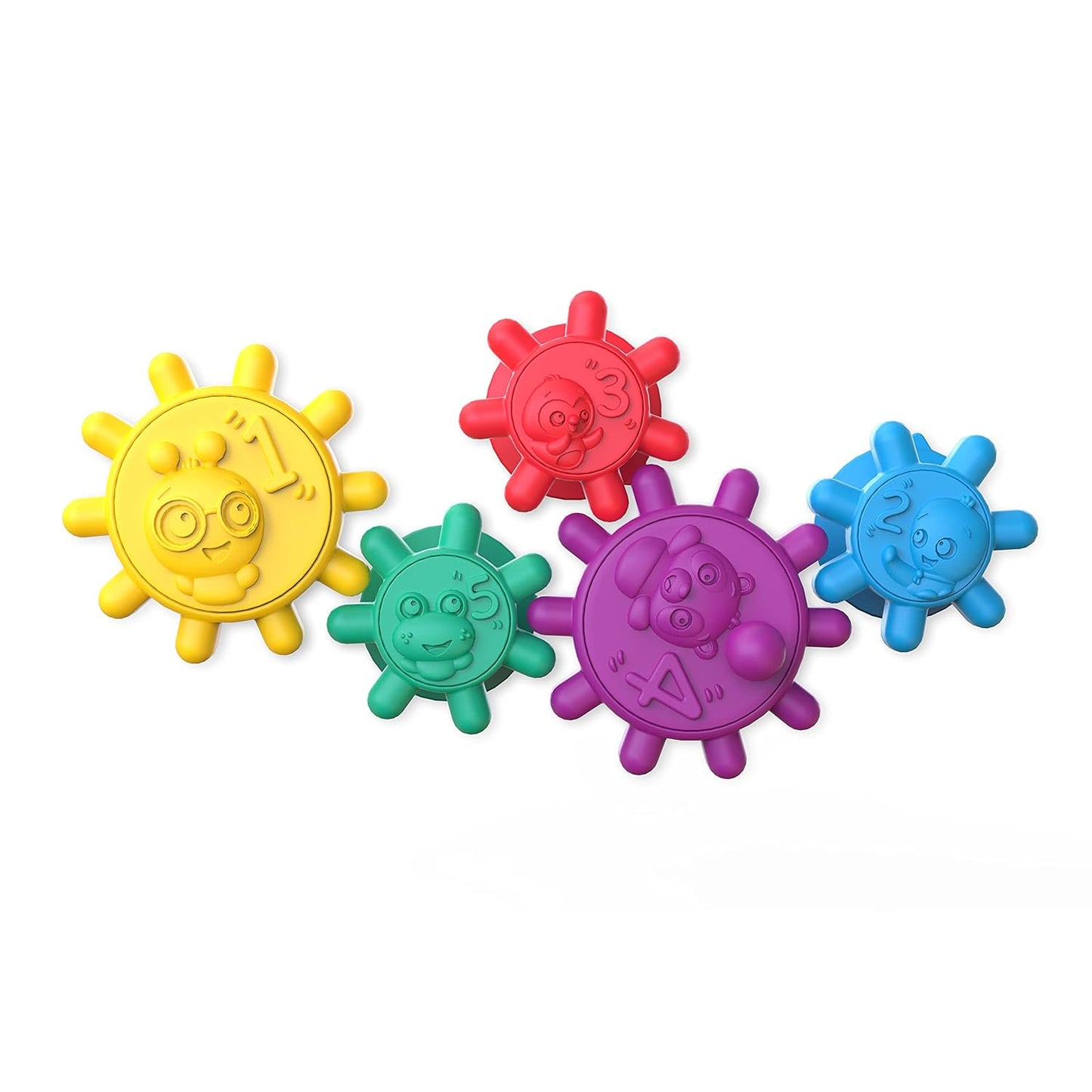 Baby Einstein 5pc Suction Cup Sensory Toys: Multi-Color Fun!
