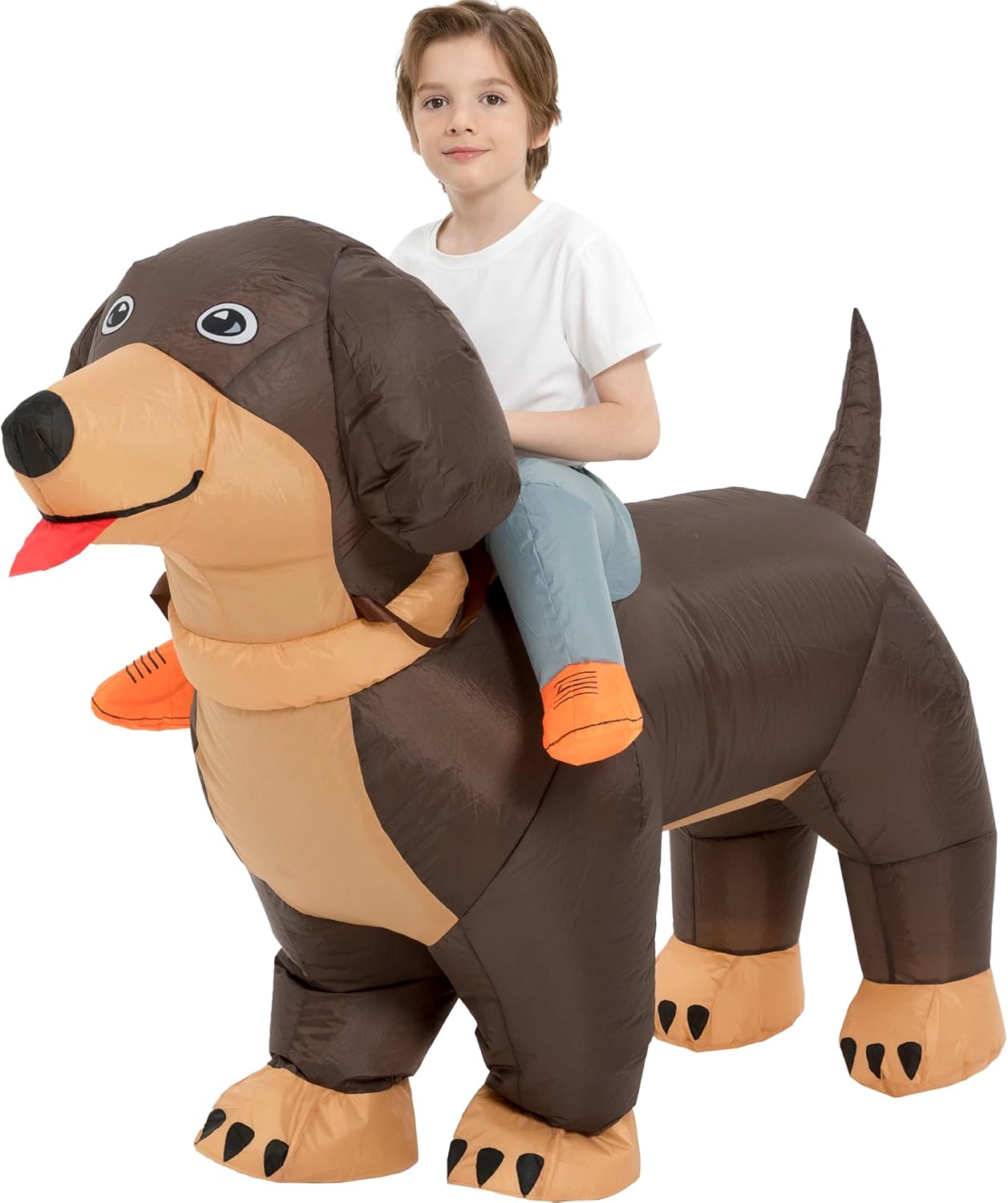 Inflatable Dog Costumes for Kids - Fun Dachshund Suit Ride On