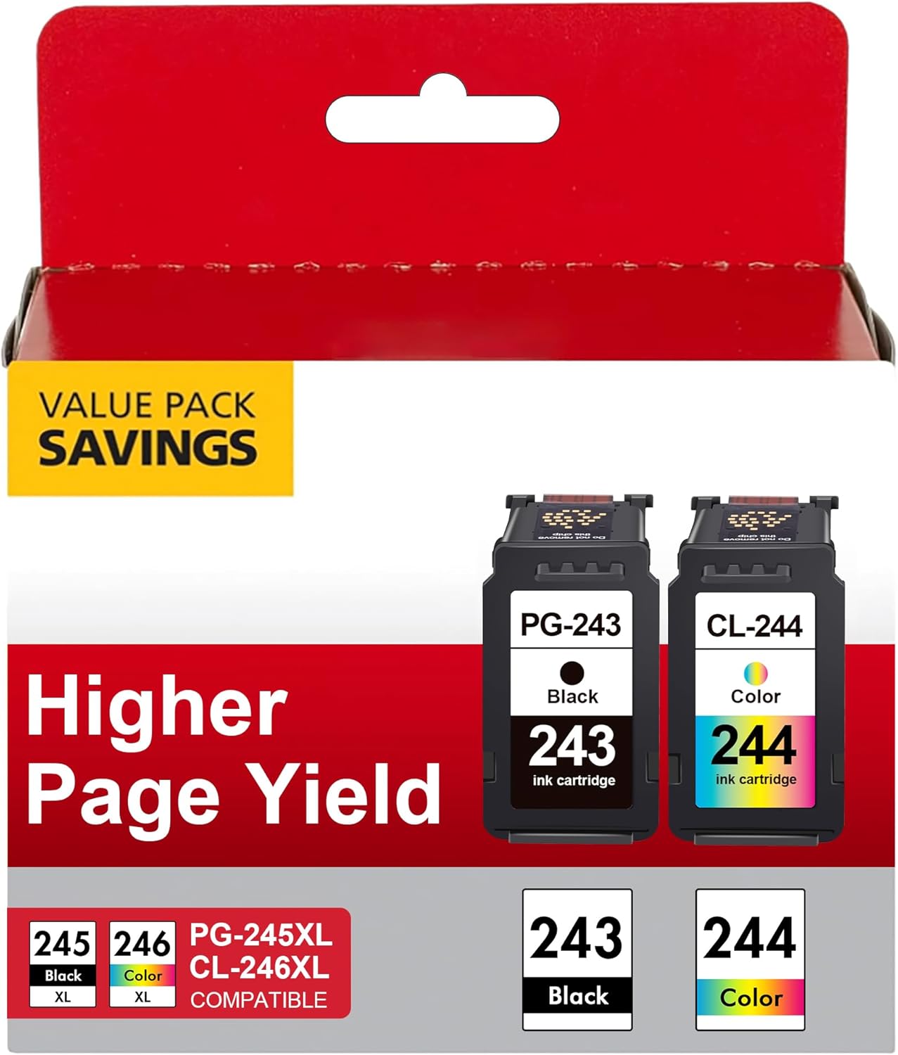 PG-243 CL-244 Ink Multi Pack for Canon Printers - High Yield