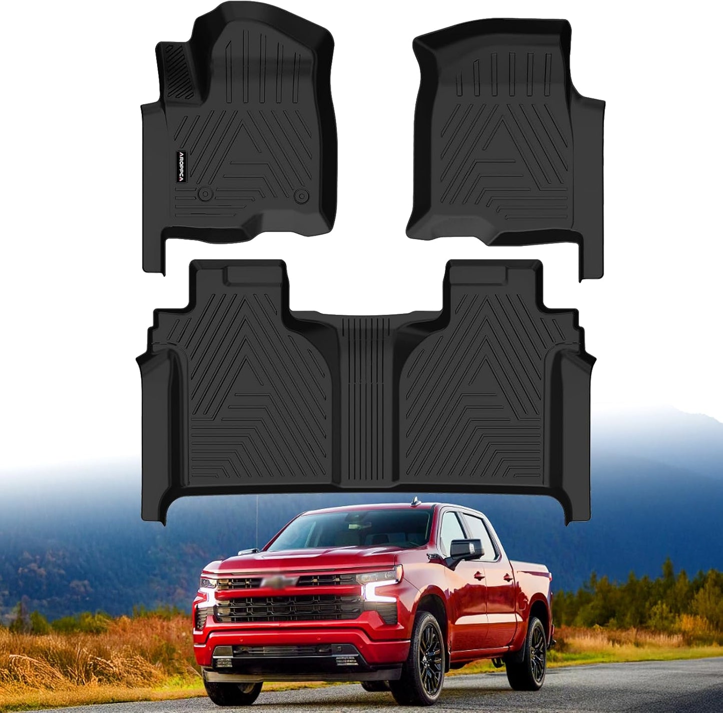 Floor Mats for 2019-2025 Chevy Silverado/GMC Sierra Crew Cab
