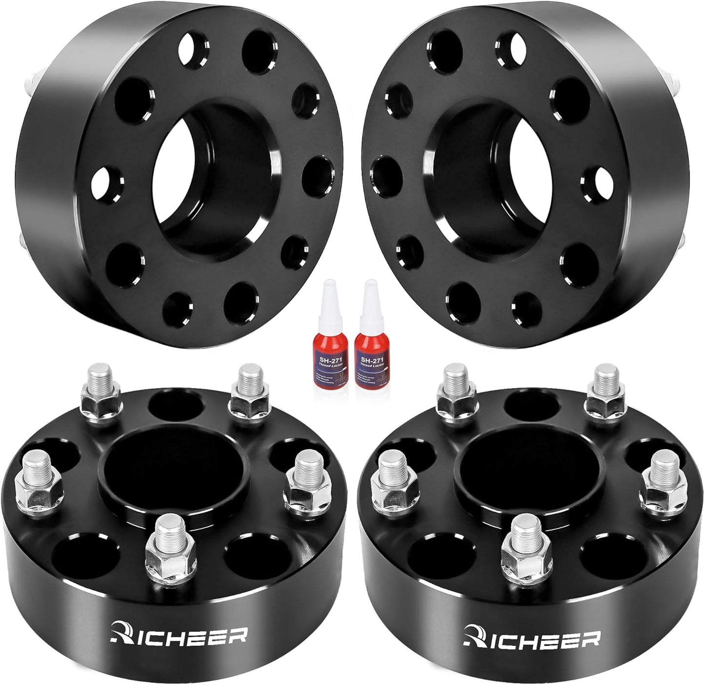 Richeer 2 Inch Hubcentric Wheel Spacers for Wrangler and Cherokee
