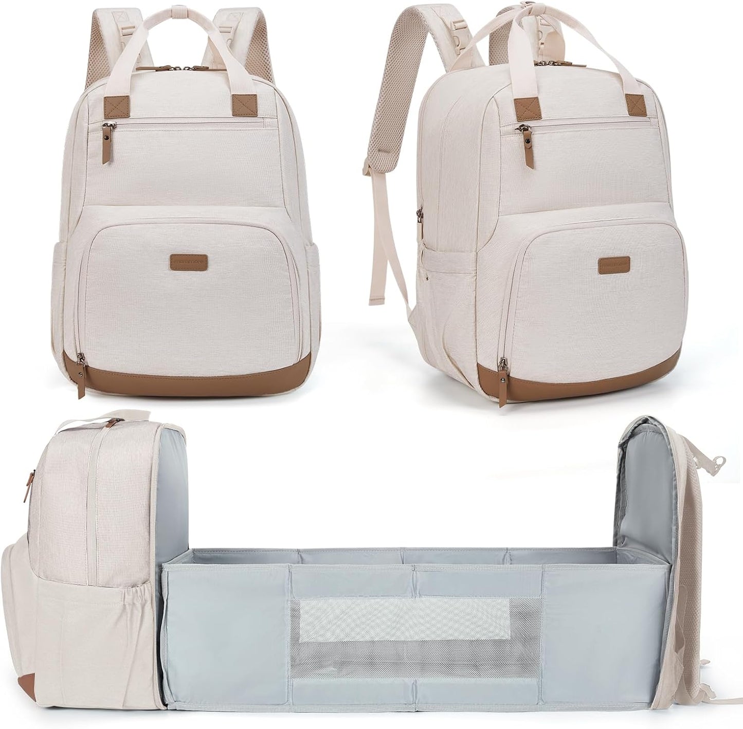 mommore Diaper Bag Backpack with Changing Station for Parents