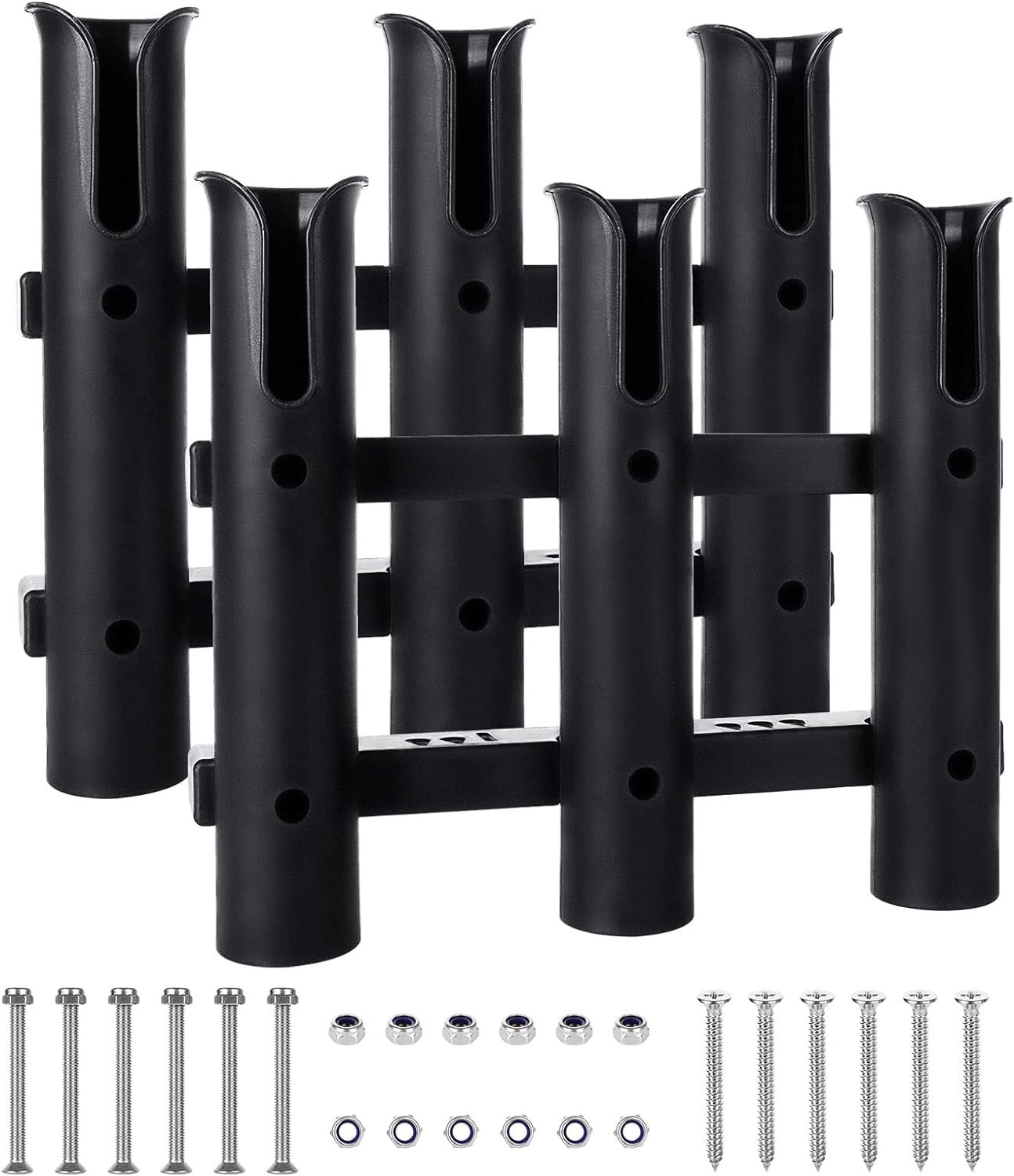 Portable 3-Pole Fishing Rod Holder Set by ZOEYES