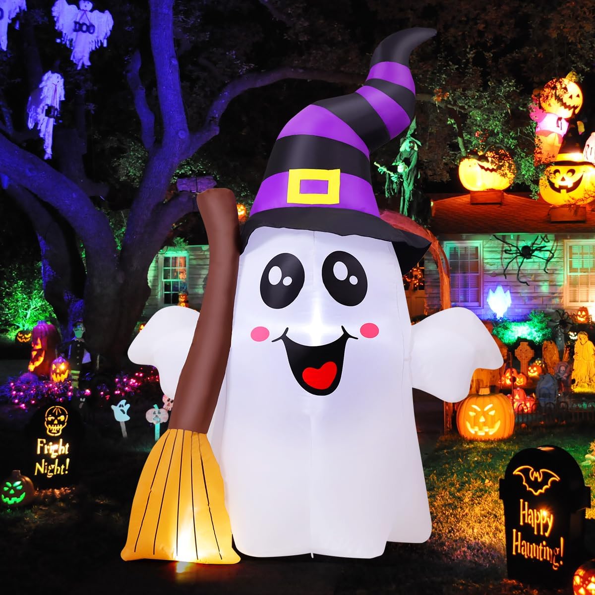 Cute Halloween Inflatables Ghost for Outdoor Decor and Parties