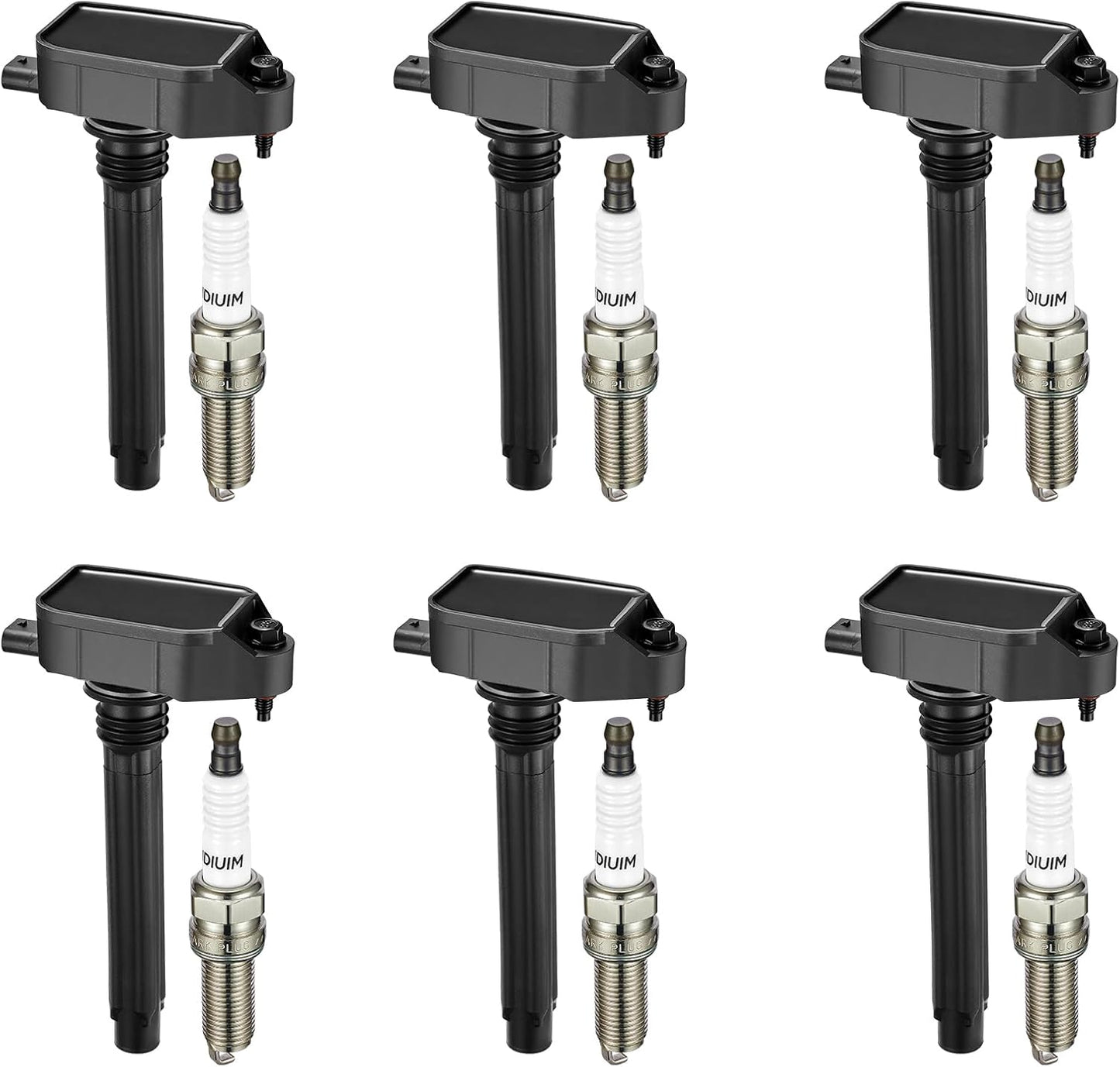 BDFHYK Ignition Coil Pack and Iridium Spark Plugs for Chrysler