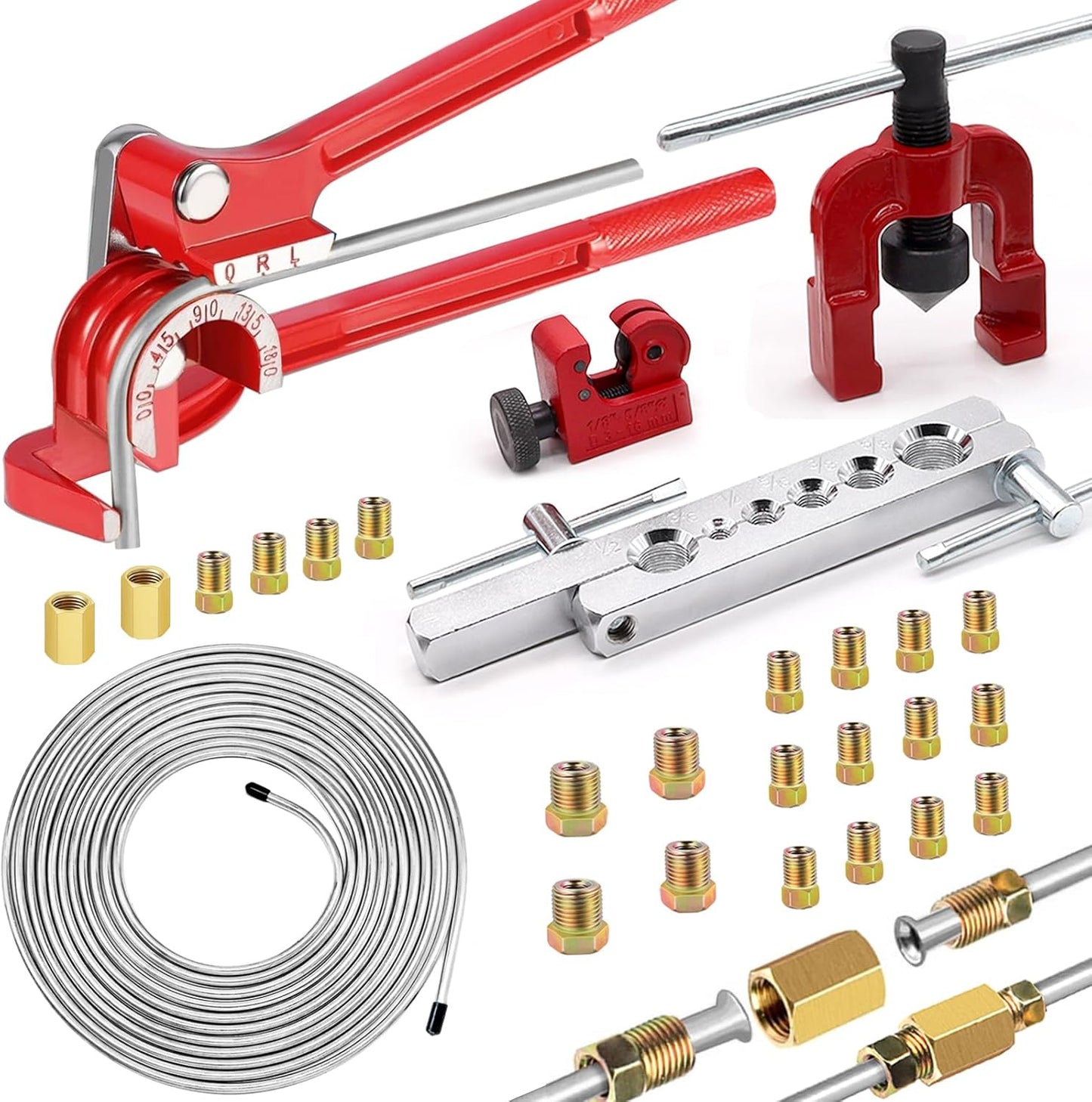 26Pack 1/4 Inch Brake Line Kit for Effortless Installation