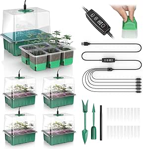 YJXFON 30 XL Cells Reusable Seed Starter Tray with Grow Light