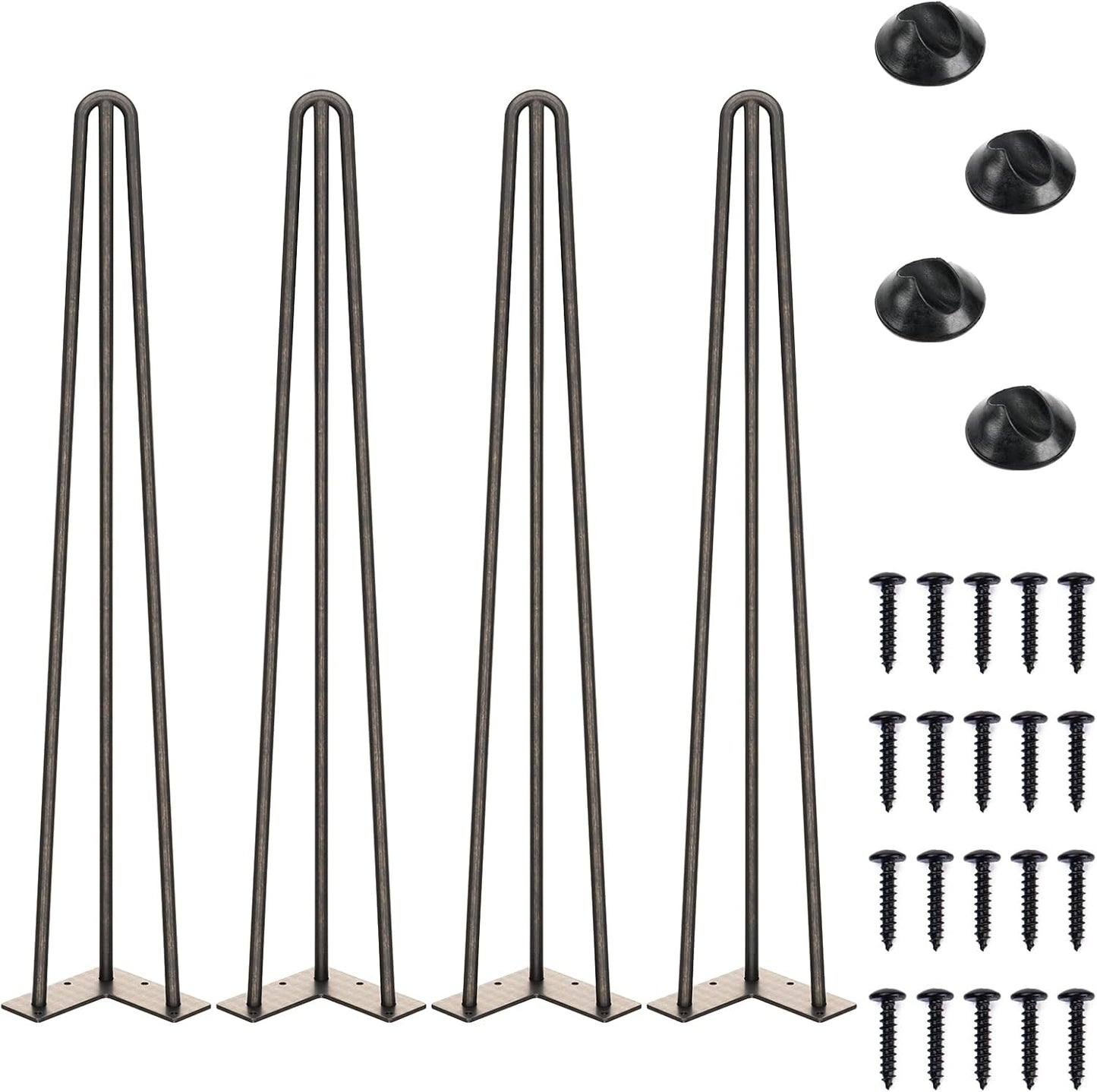 SMARTSTANDARD 28 Inch Hairpin Table Legs for Stylish Furniture