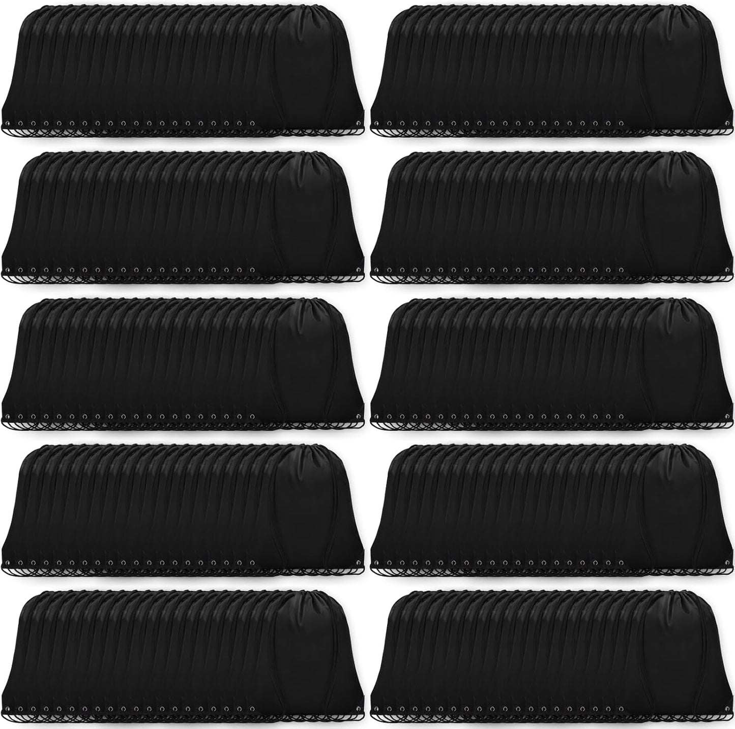 200Pcs Drawstring Backpack Bulk Cinch Sackpack for Gym Trips