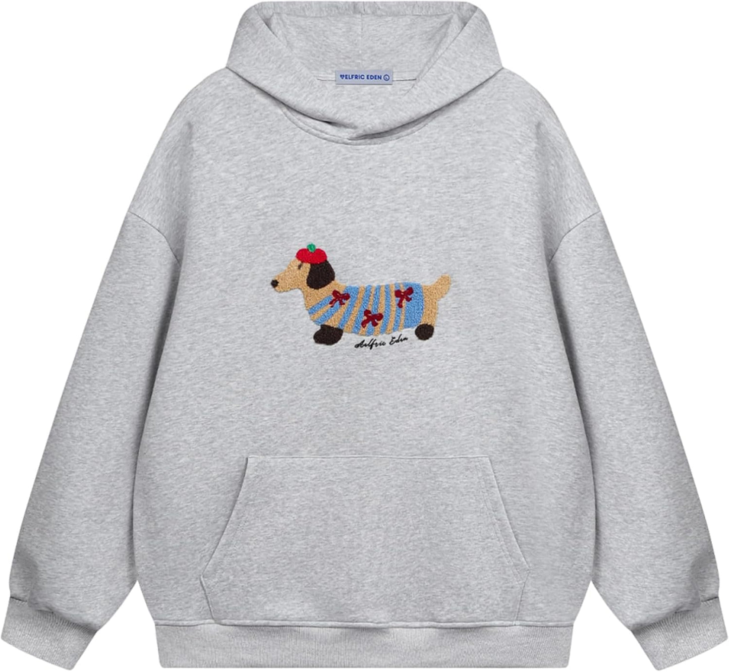 Aelfric Eden Cartoon Dog Hoodie for Couples - Stylish Comfort