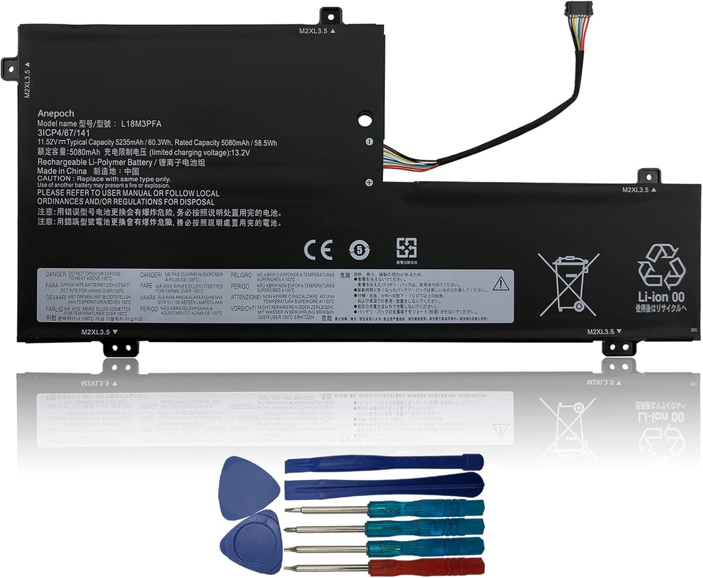 L18M3PFA Laptop Battery Replacement for Lenovo Yoga C740 Series