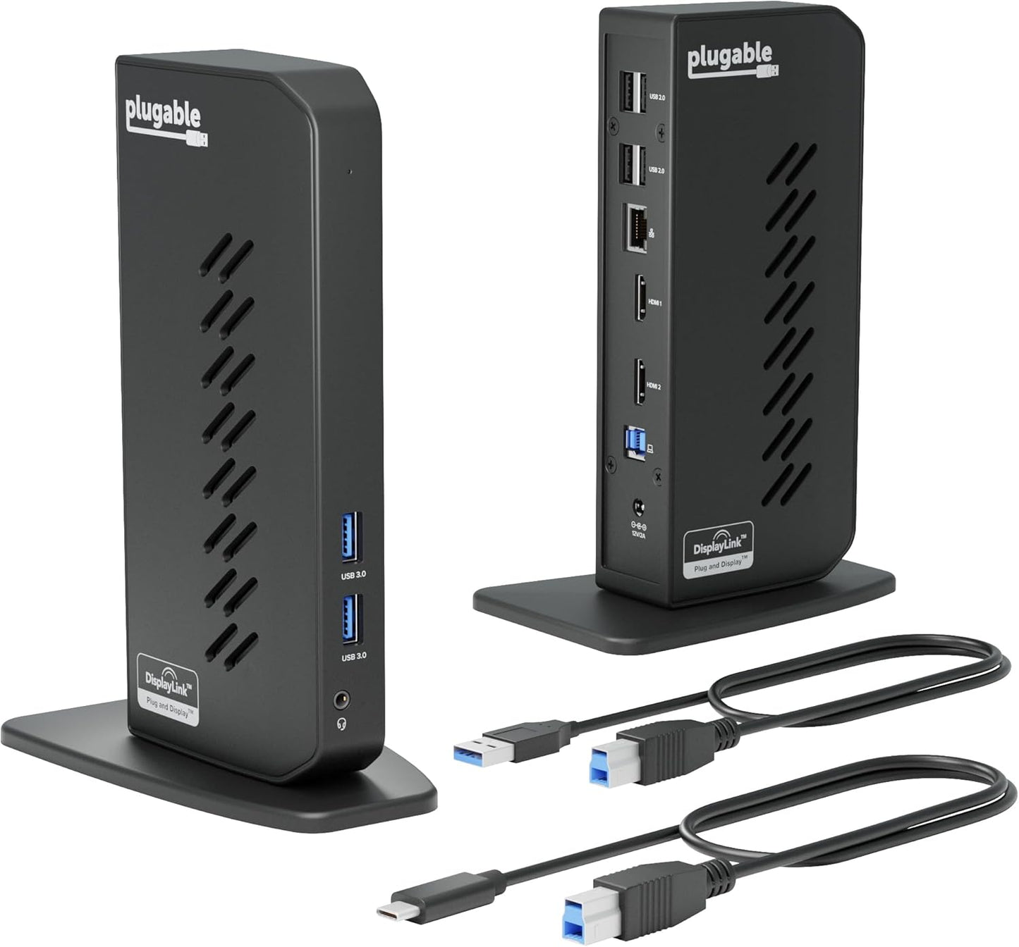 Plugable USB 3.0 Docking Station with Dual HDMI Ports for Laptops