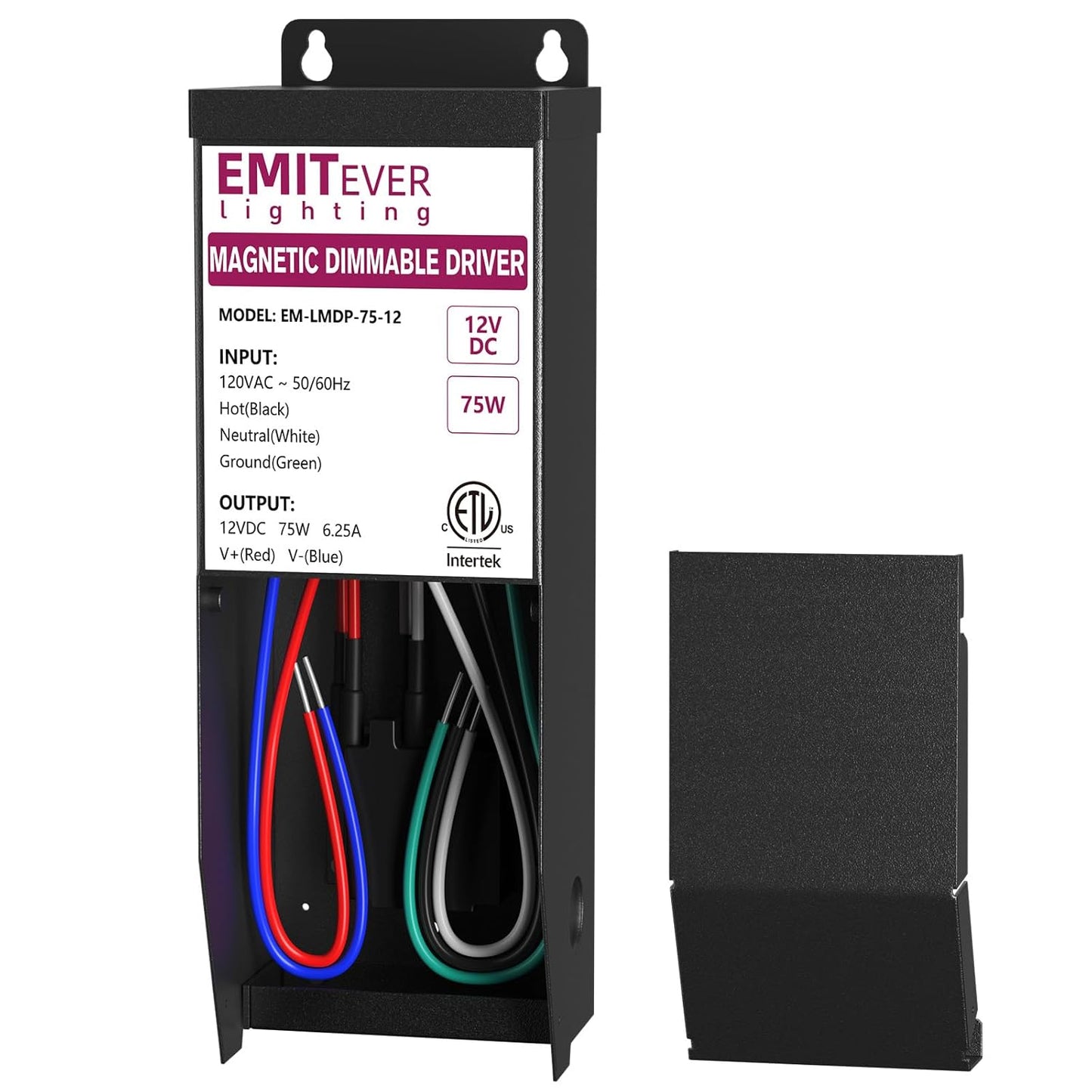 EMITEVER 75W Magnetic Dimmable LED Driver for Versatile Lighting