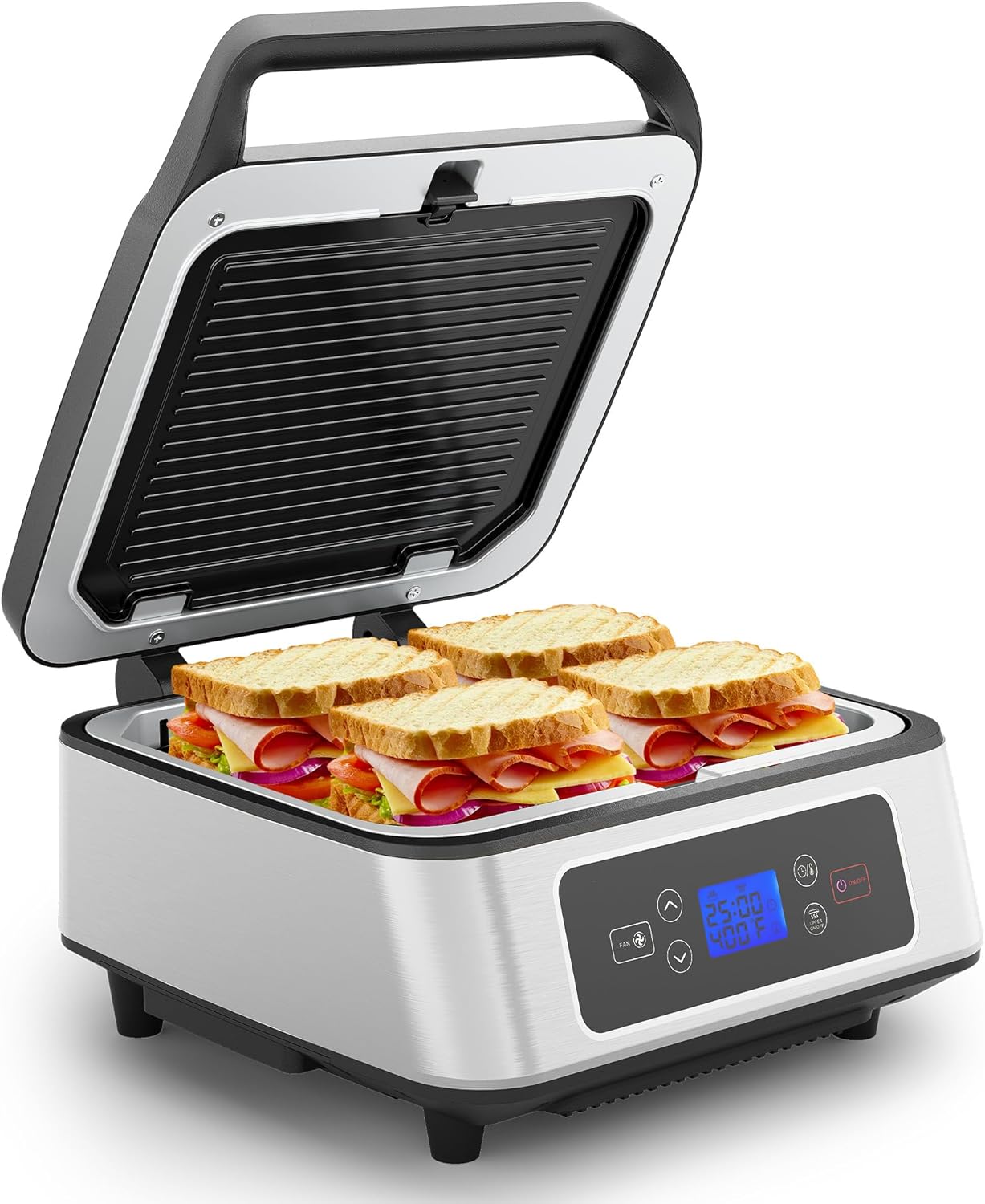 Sunvivi 1300W Smokeless Indoor Grill for Perfect Paninis