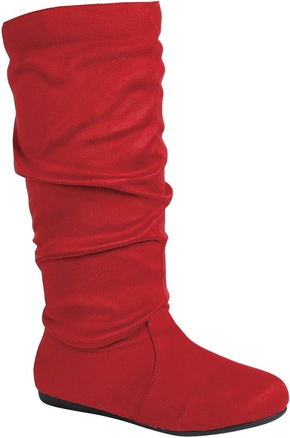 Wells Collection Womens Boots Soft Slouchy Flat Low Heel Style