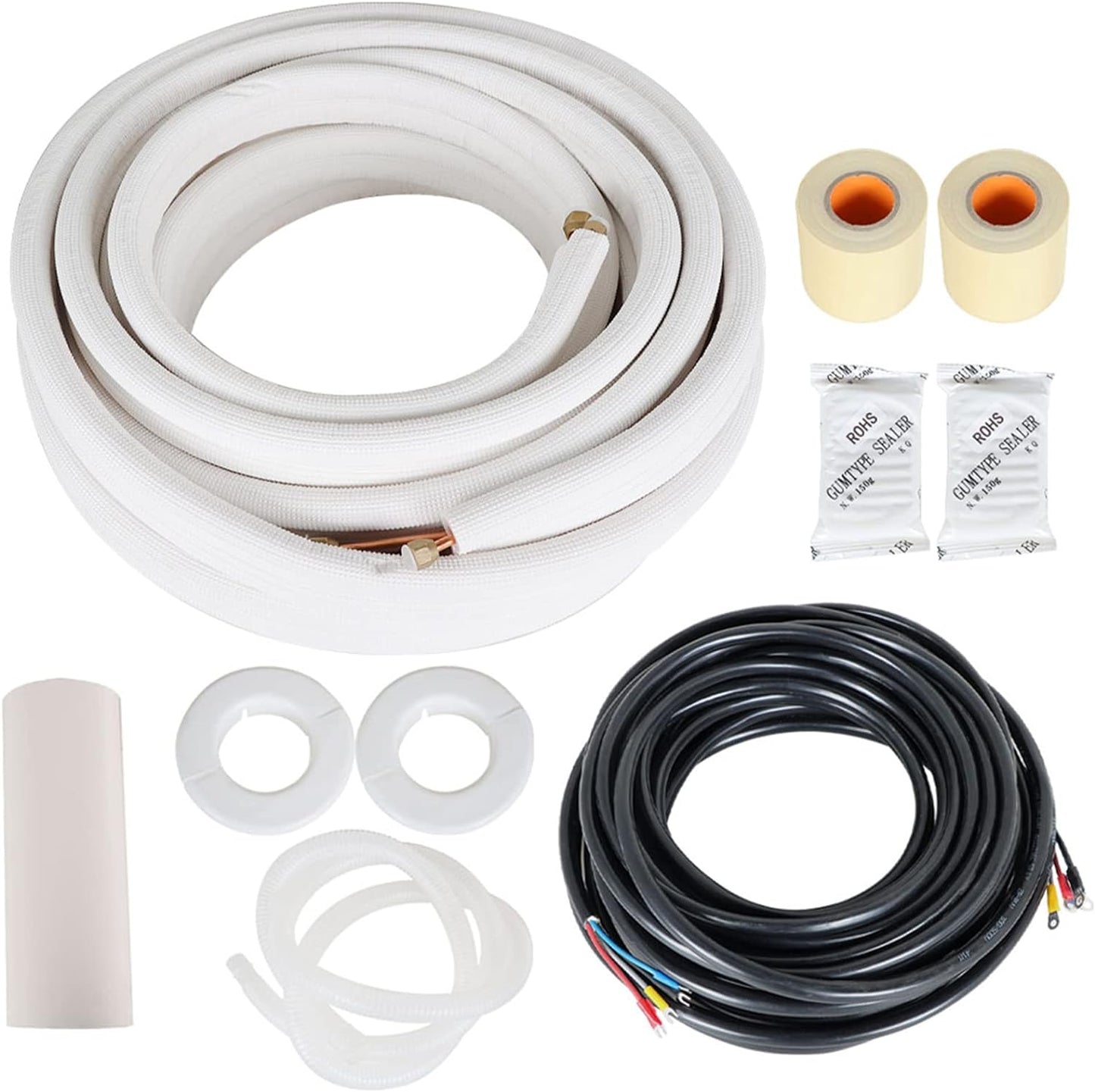 50FT Twin Copper Hoses for Mini Split AC