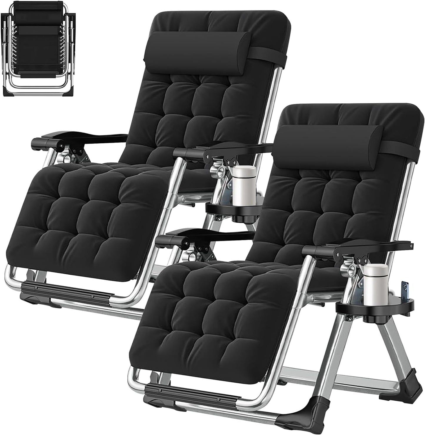 ABORON Zero Gravity Chair Set of 2 for Ultimate Relaxation