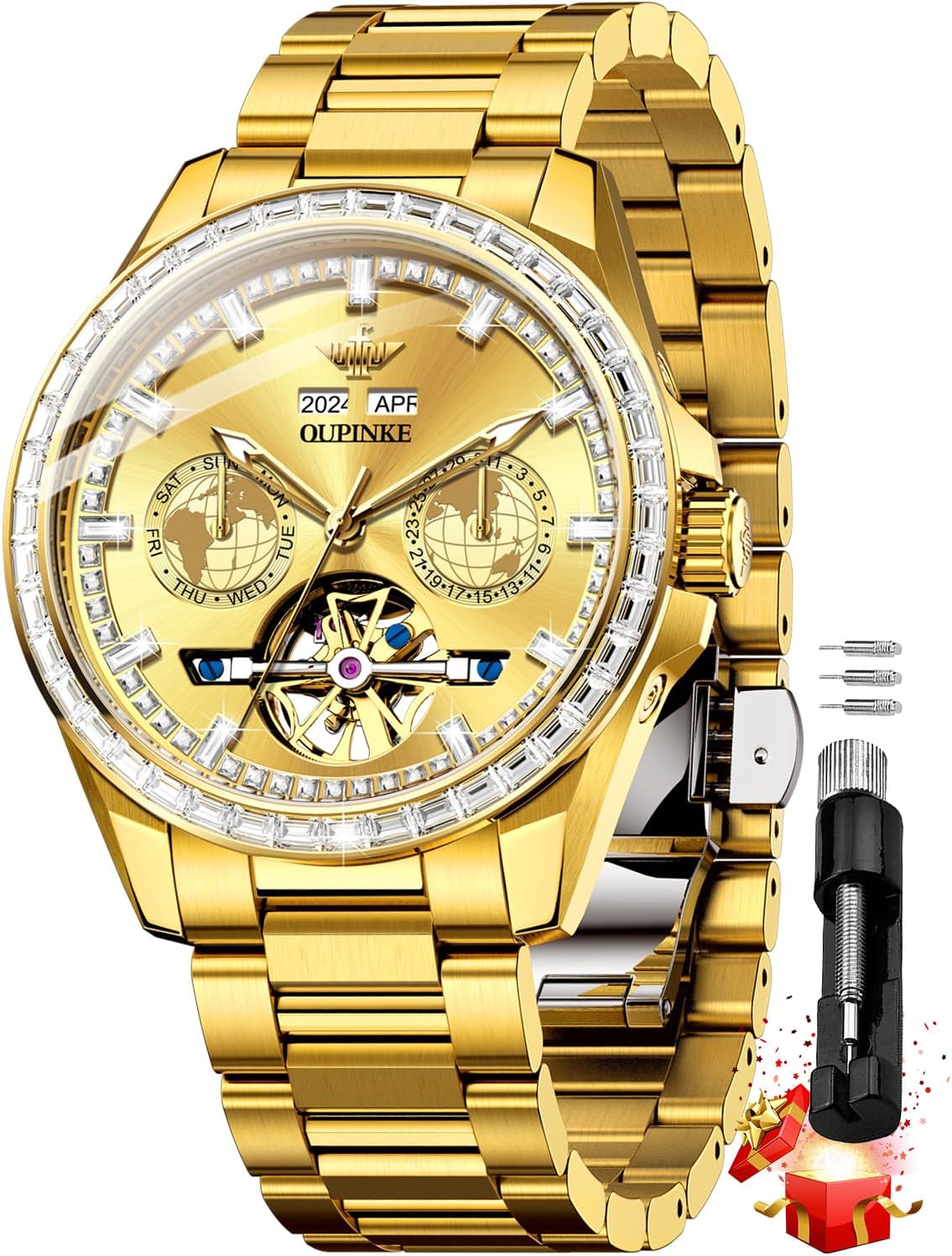 OUPINKE Luxury Diamond Automatic Watch