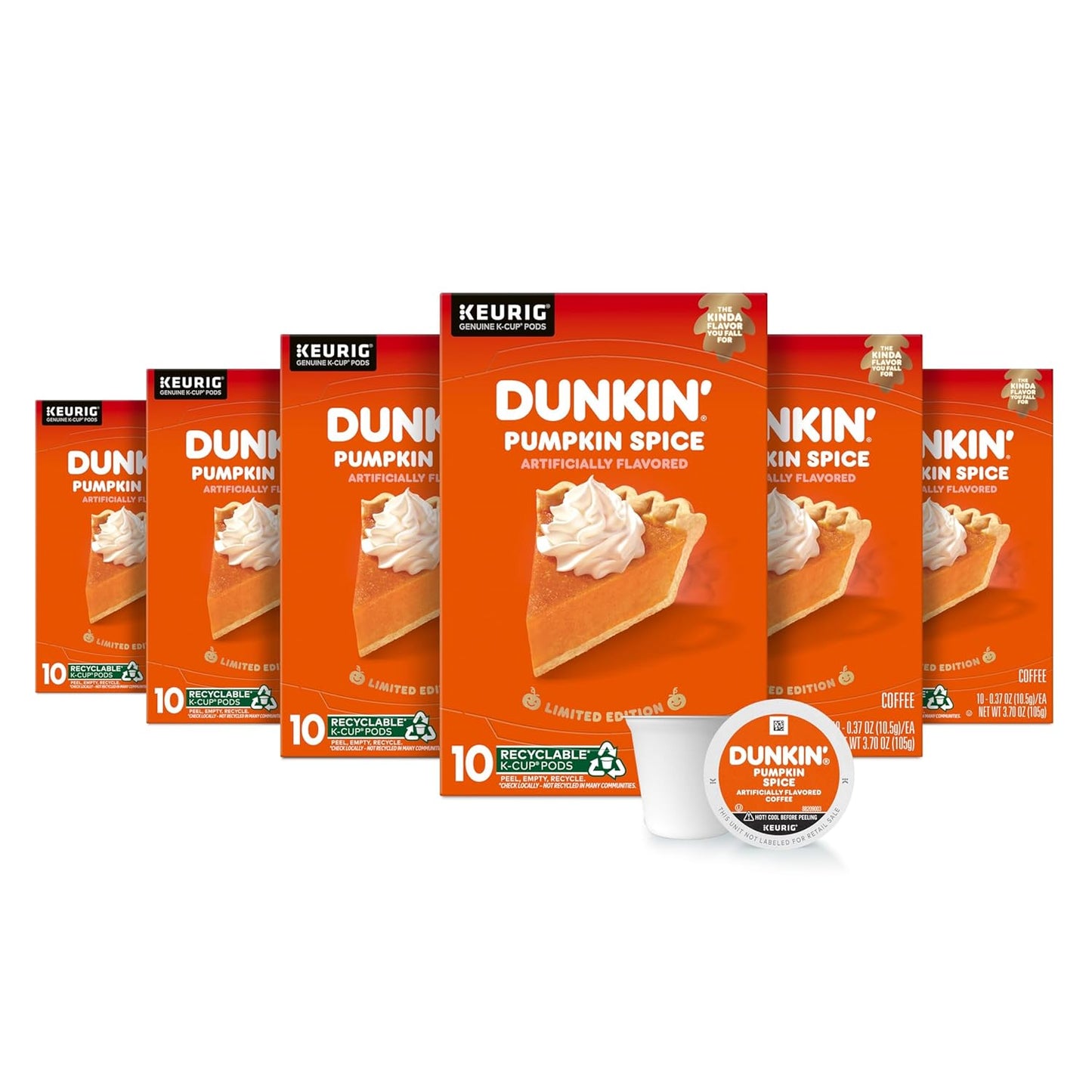 Dunkin Pumpkin Spice Coffee K Cup Pods for Fall Enjoyment