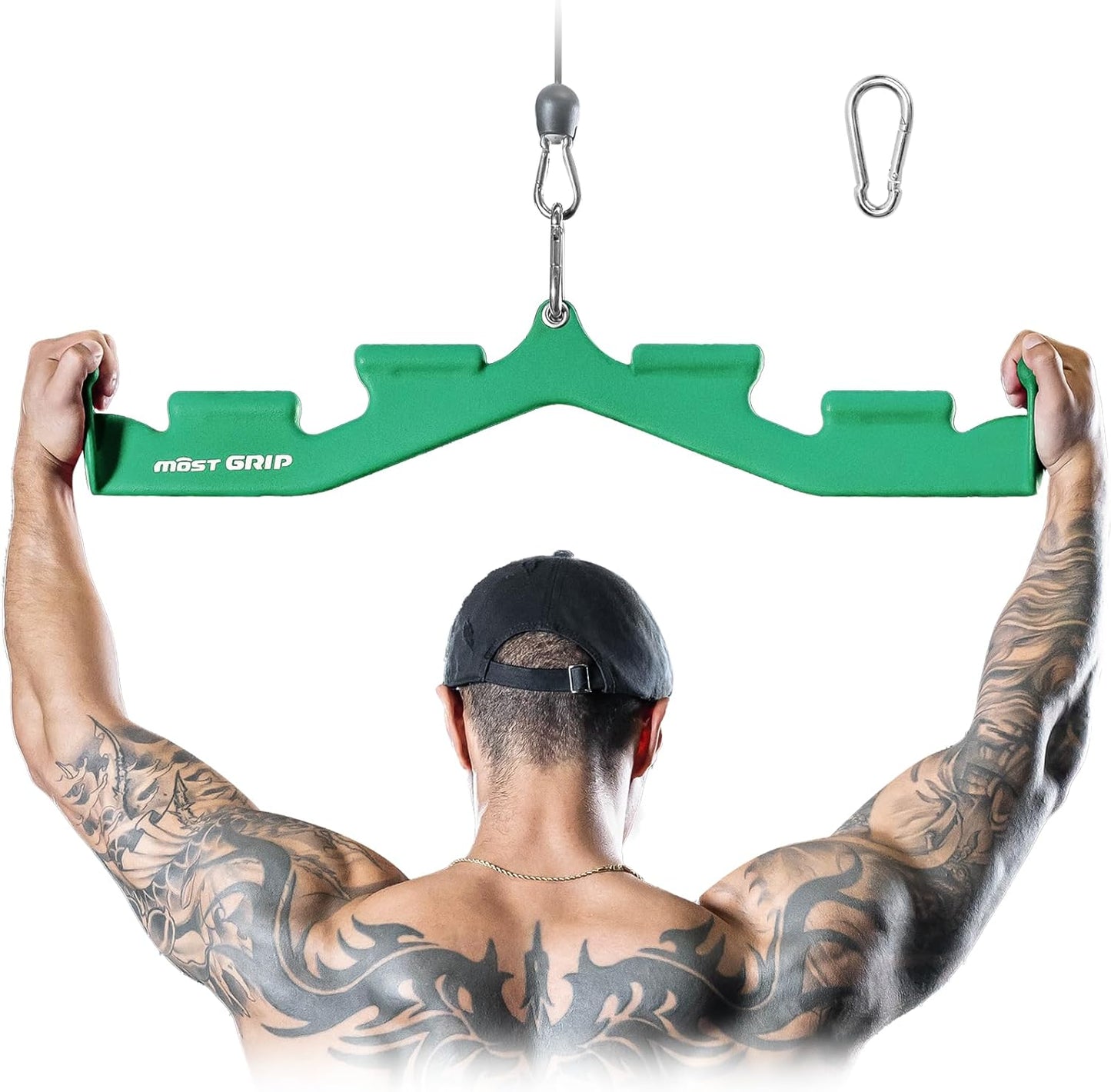 Versatile LAT Pull Down Bar with Ergonomic Handles for Home Gym