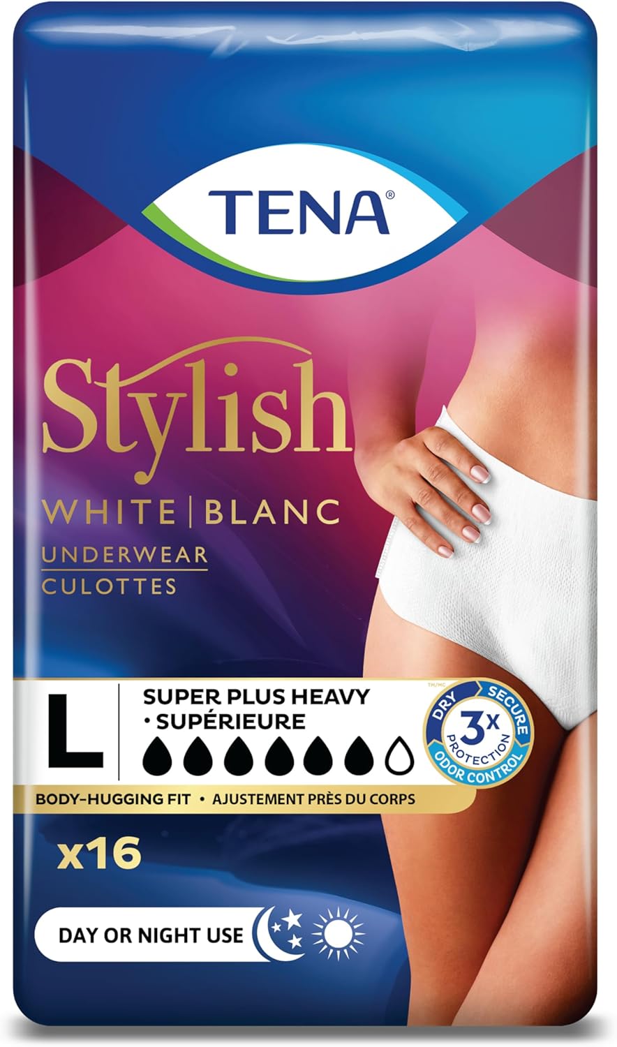 TENA Super Plus Incontinence Underwear: Heavy Absorbency, Large 16ct
