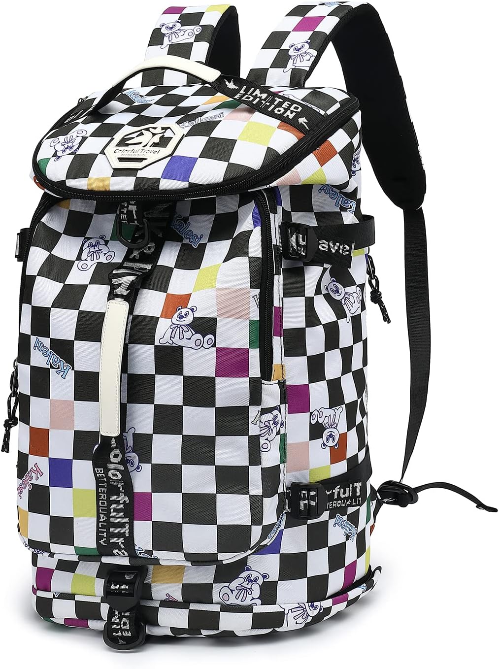 Kalesi Gym Duffle Bag Backpack Waterproof with Shoe Compartment