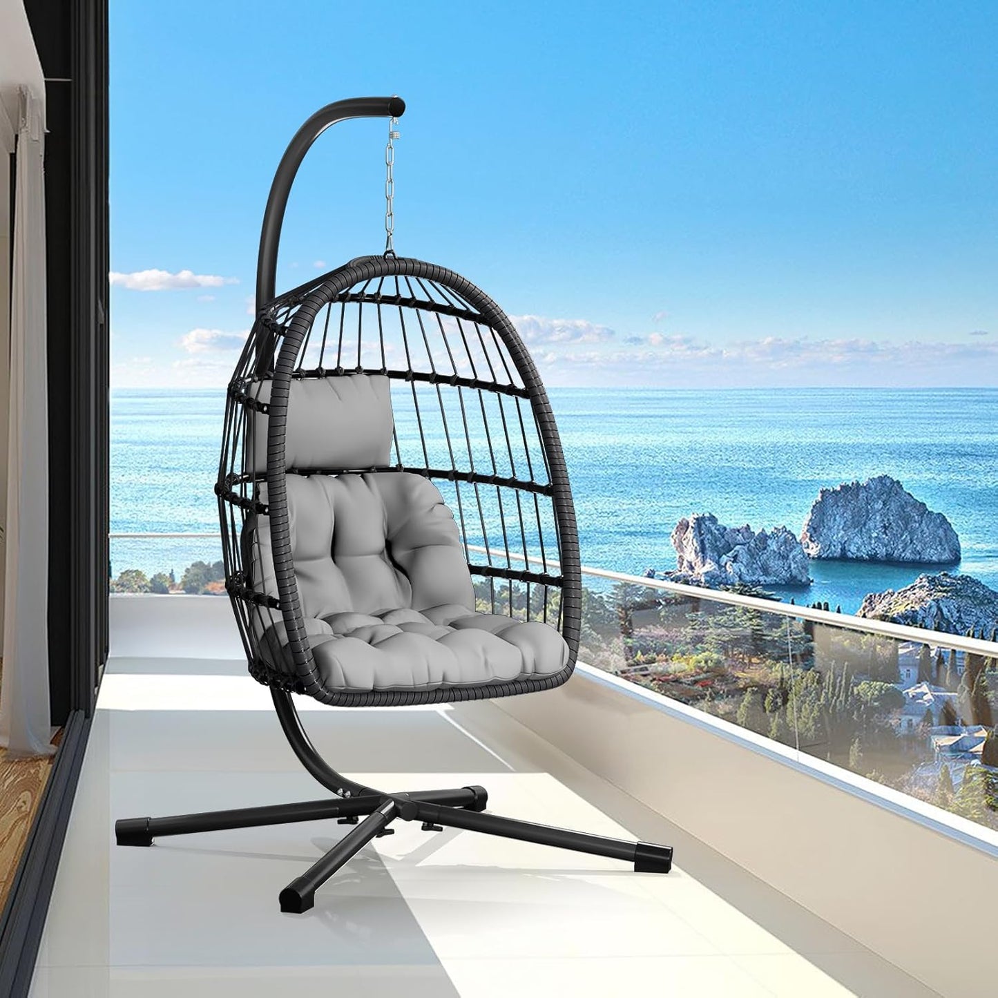 CHABATREE Egg Chair: Comfy Swing for Garden Bliss