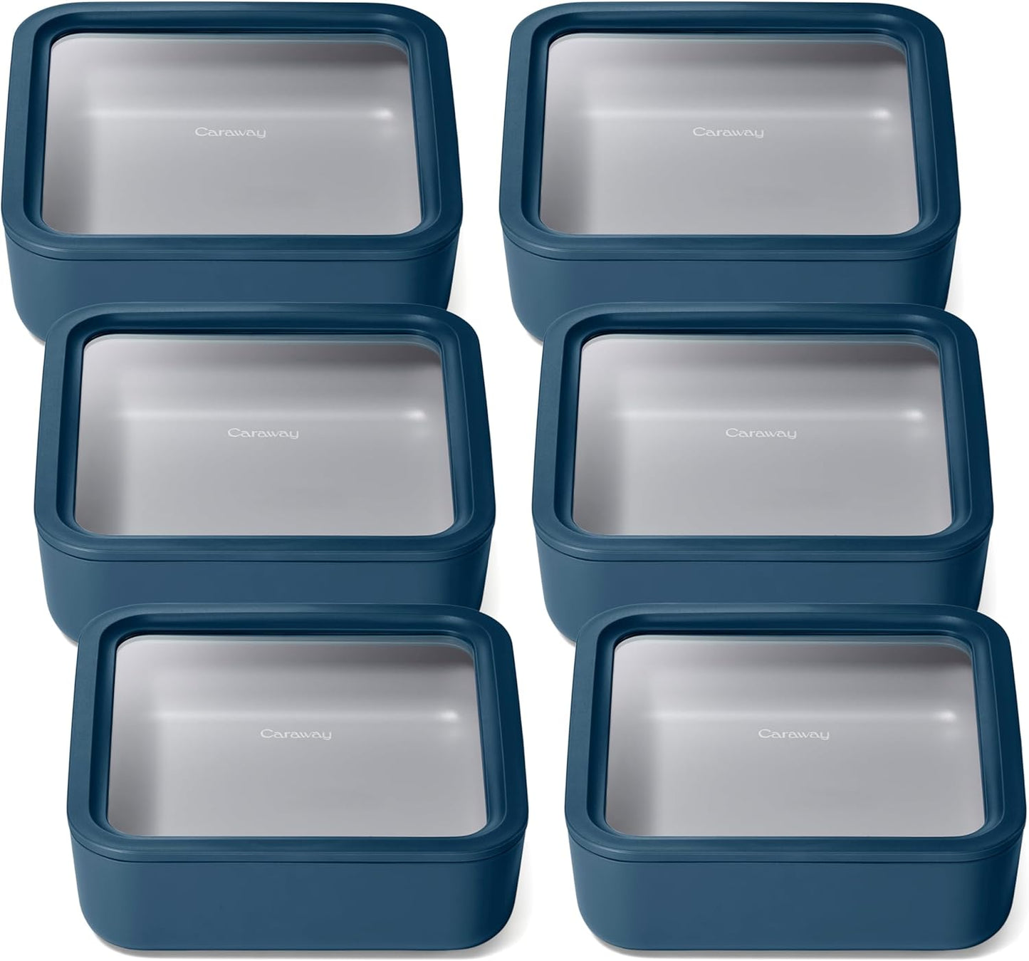 Caraway 6pc Glass Food Storage Set for Fresh and Organized Meals