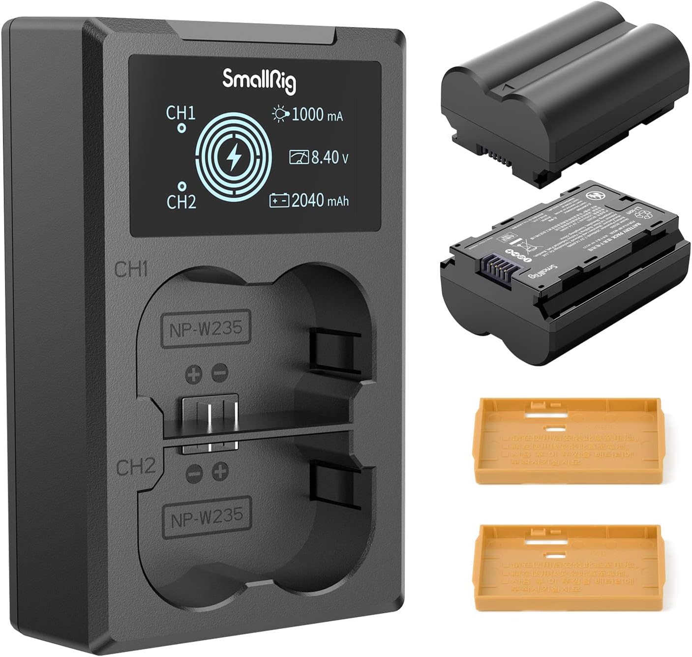 SmallRig Replacement Charger Set for Fujifilm NP-W235 Batteries