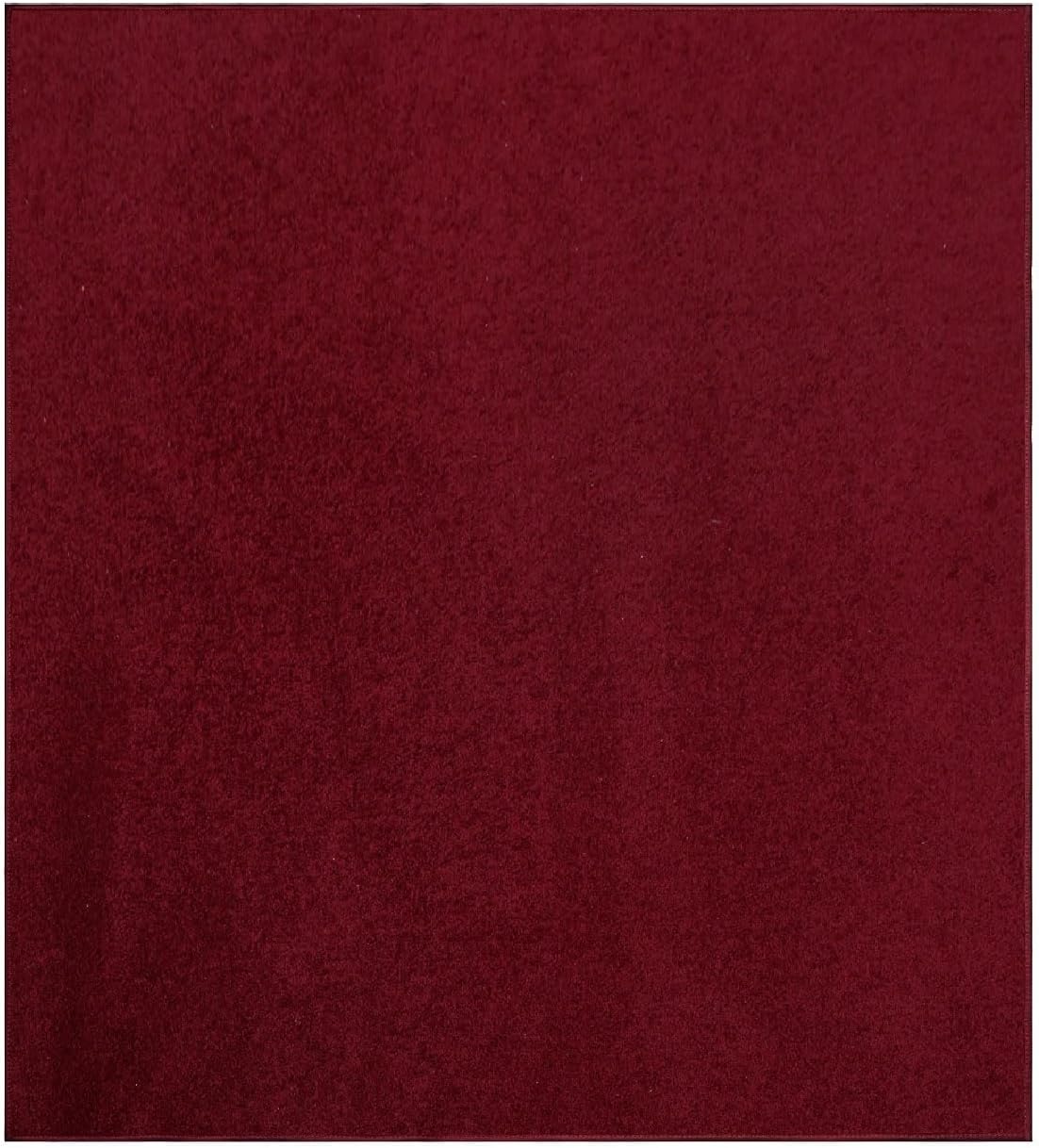 Burgundy Pet Friendly Solid Color Area Rugs for Modern Homes