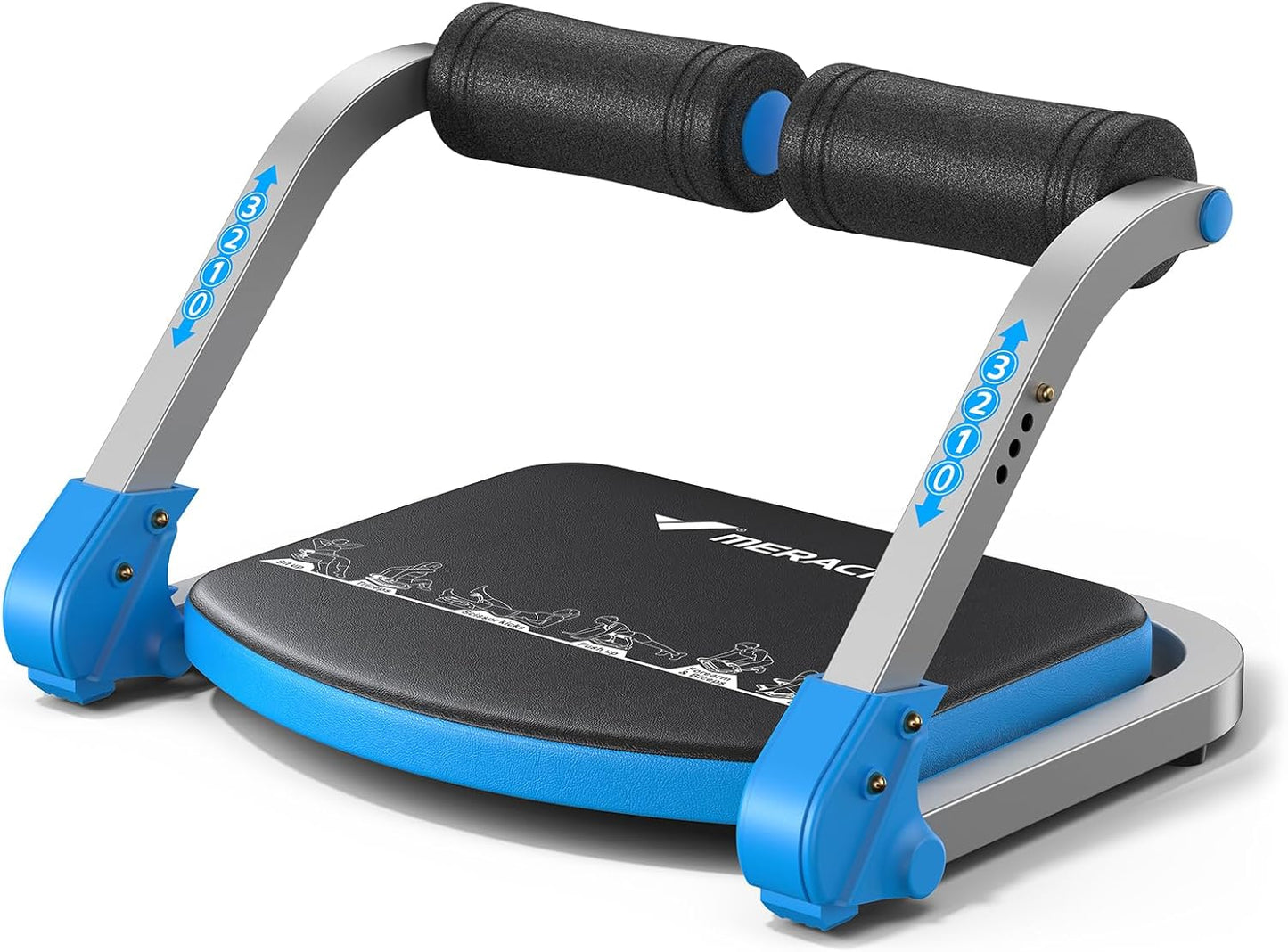 MERACH Ab Crunch Machine - 3 Resistance Levels, 330 LBS Capacity