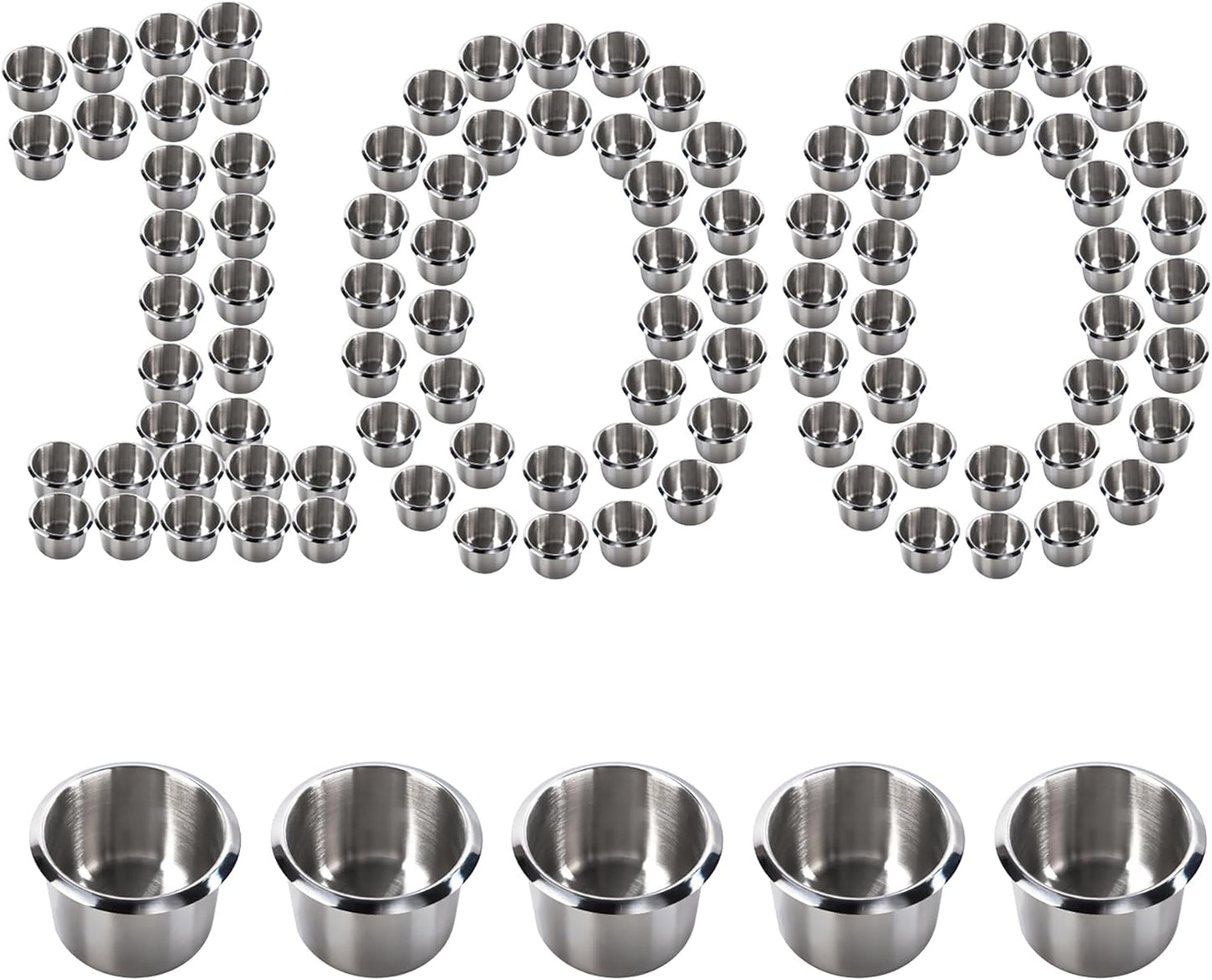 Stainless Steel Cup Holder for Poker Tables, Boats, and More