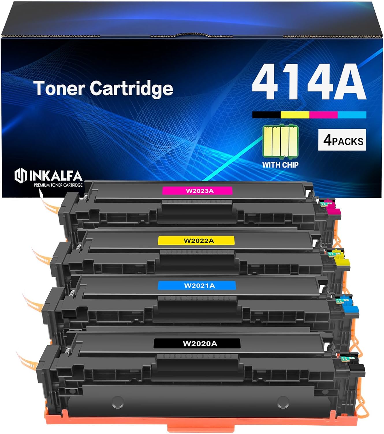 414A Toner Cartridges 4 Pack for HP Color Pro Printers
