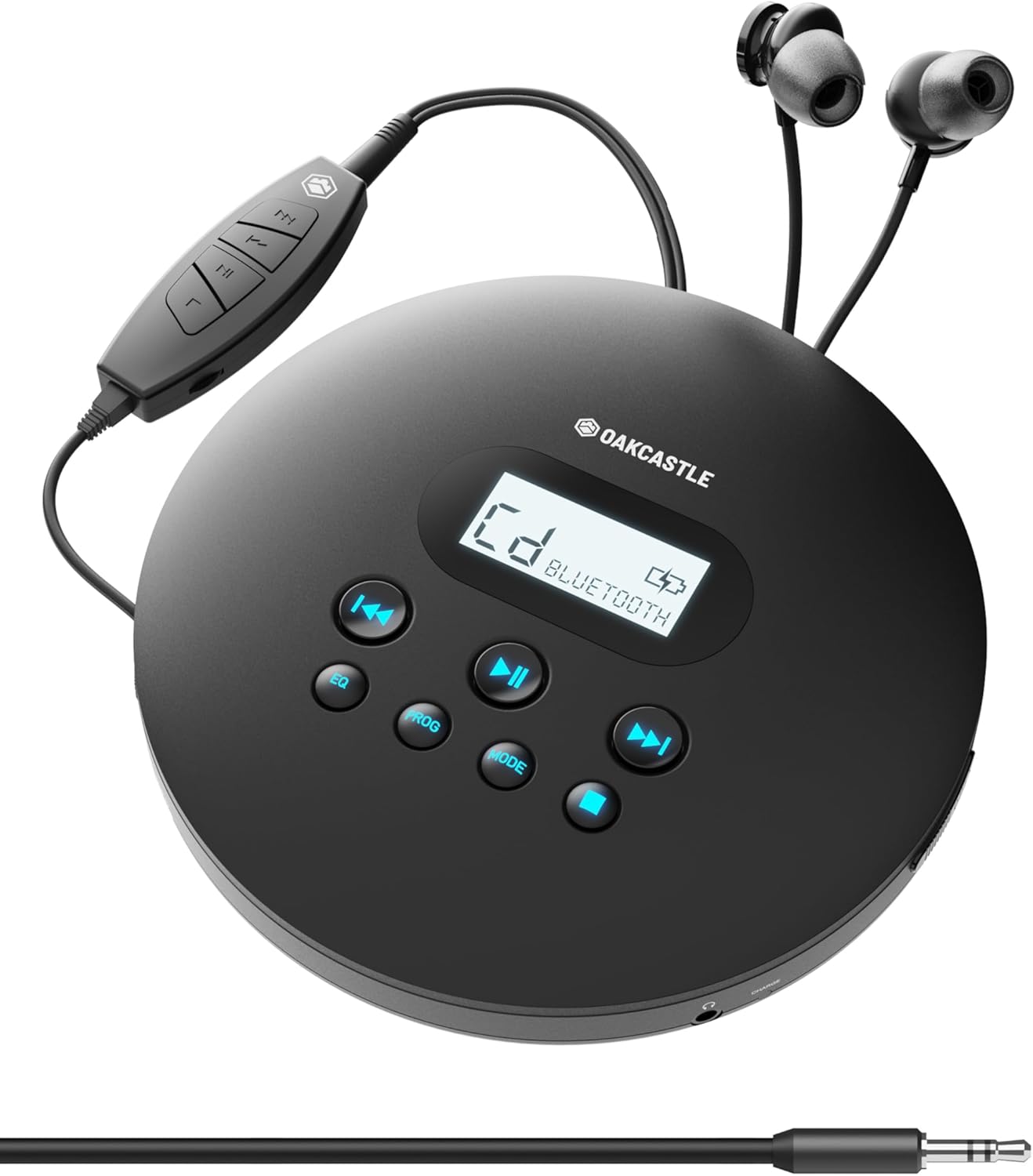Oakcastle CD100 Portable Bluetooth CD Player with 12hr Playtime