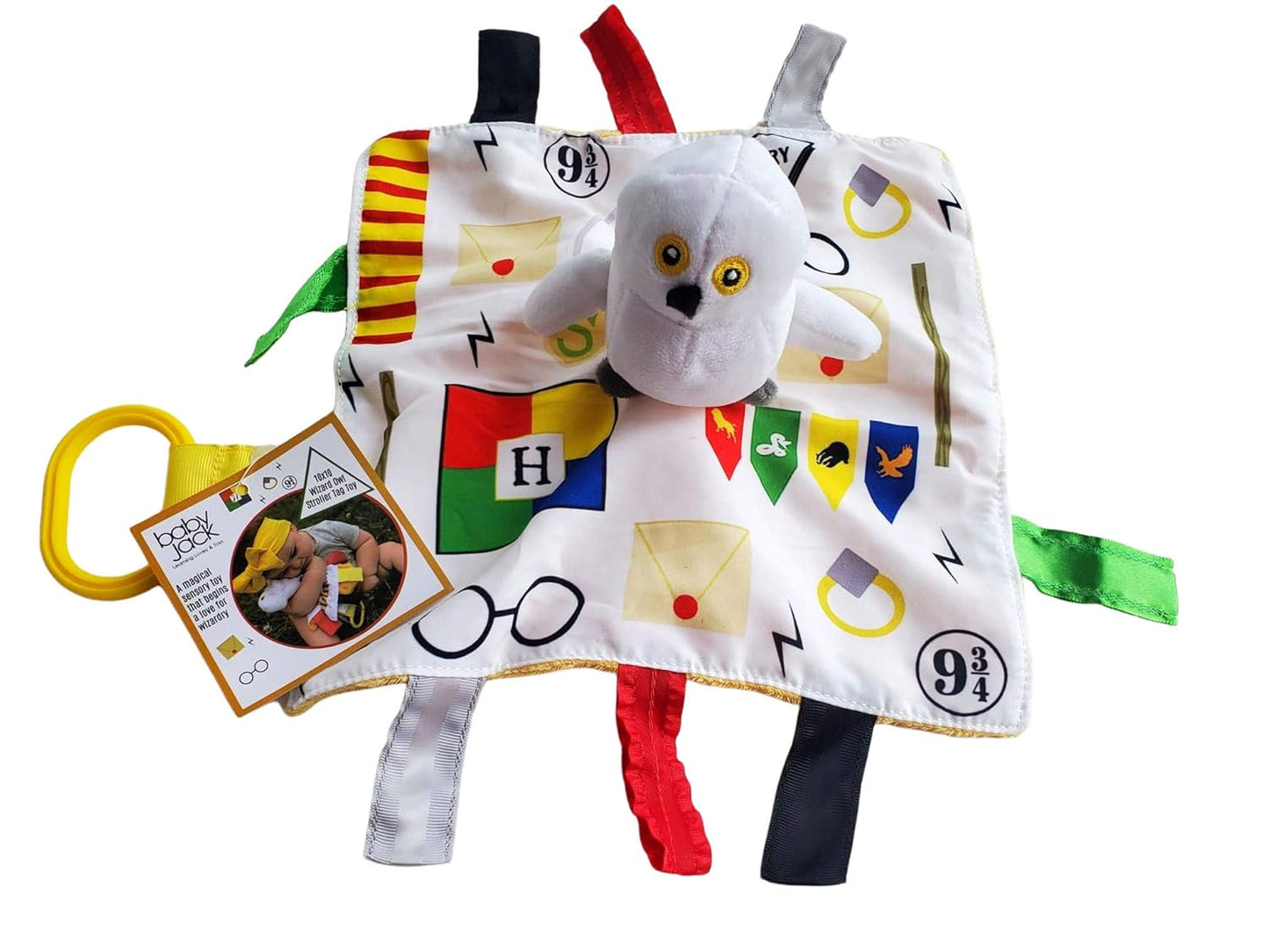 Wizard Lovey Owl Tag Toy - Soft & Safe Learning