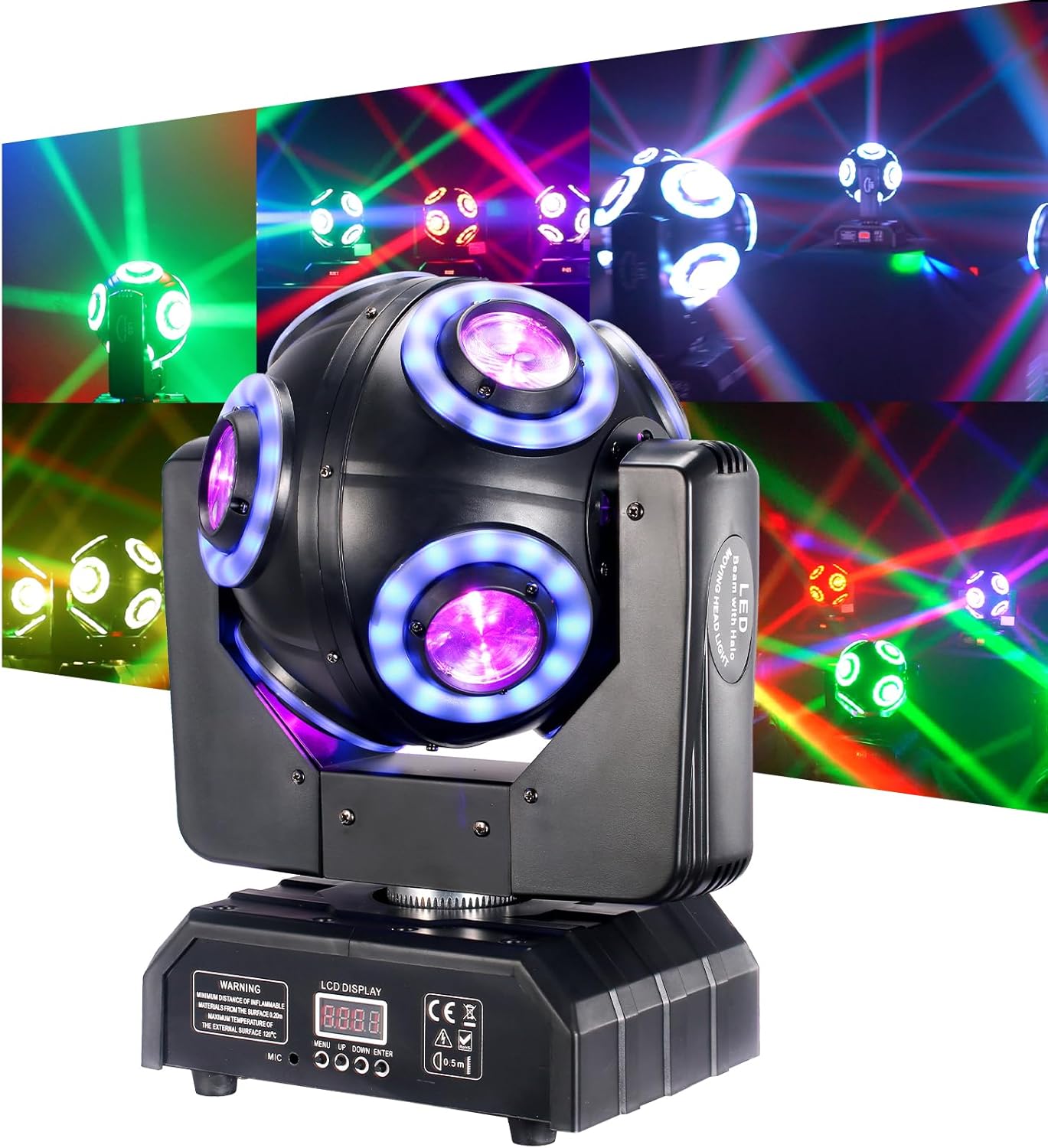 Moving Head Stage Light with Halo Beam for DJ and Events