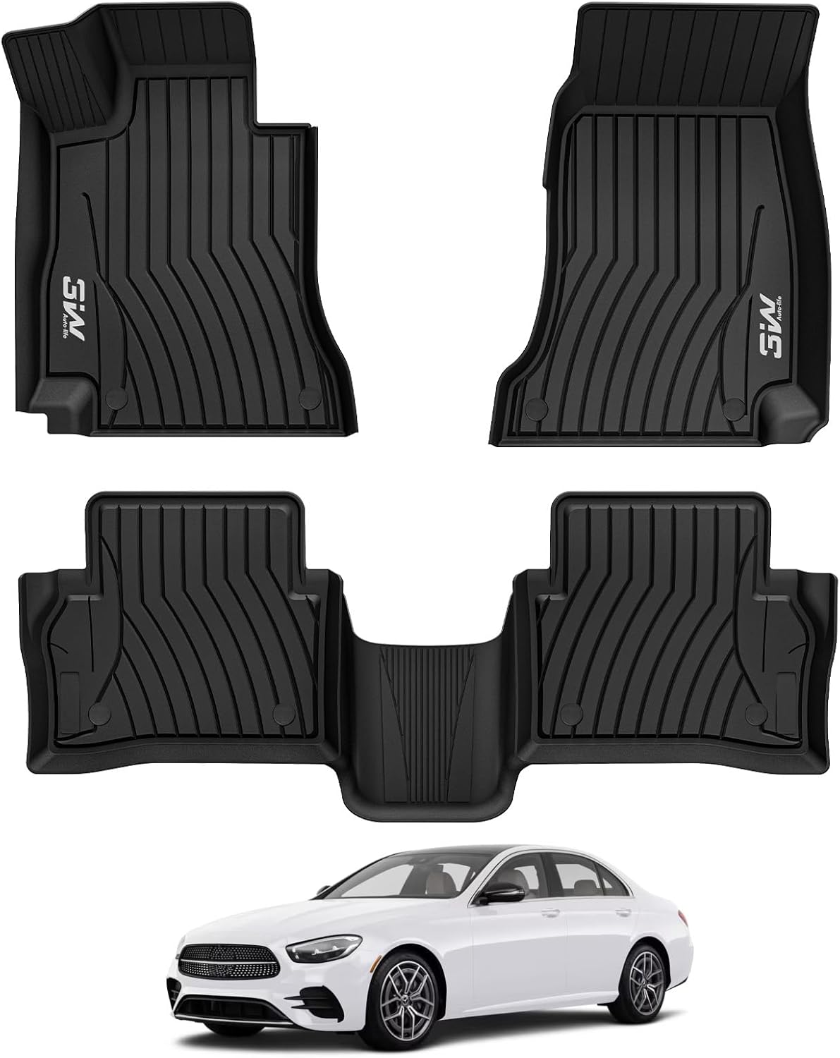 3W Floor Mats for Benz E-Class 2017-2023 Sedan & Wagon
