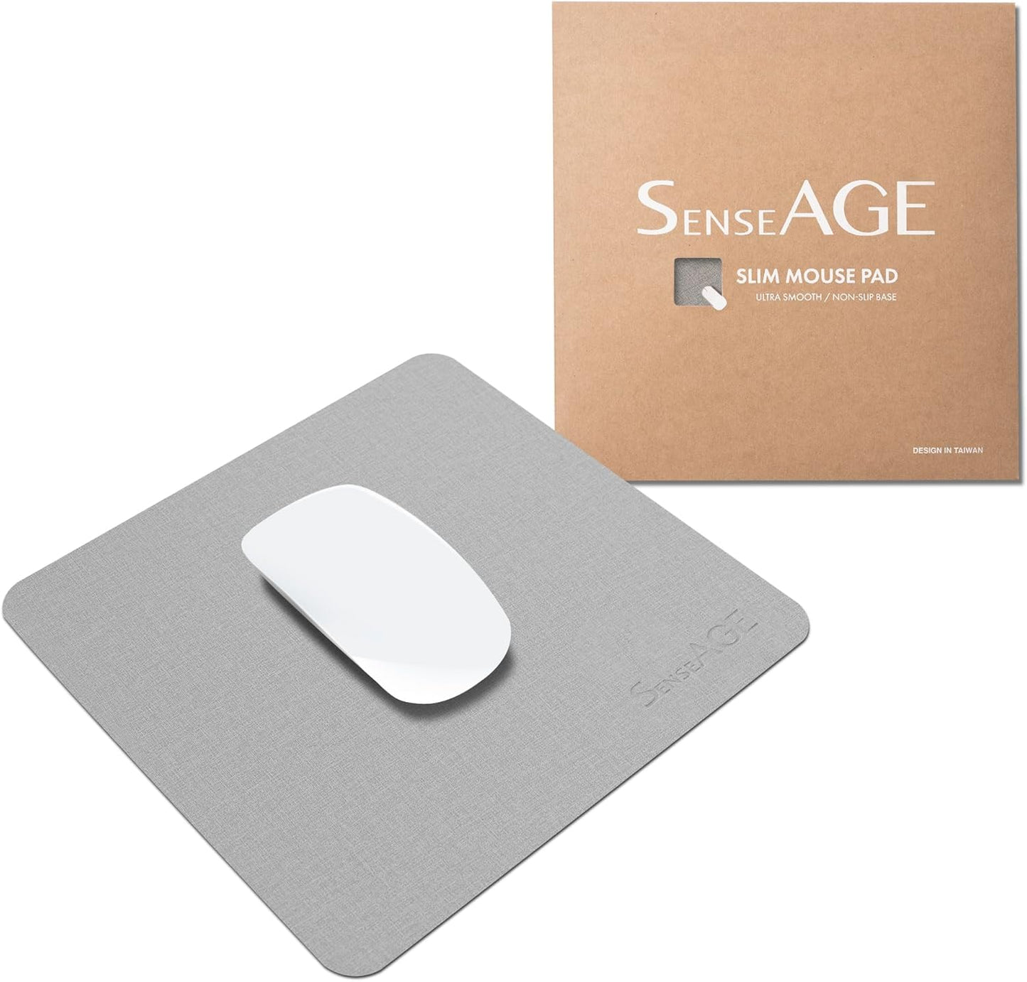 SenseAGE Slim Mouse Pad - Seamless, Non-Slip, Portable