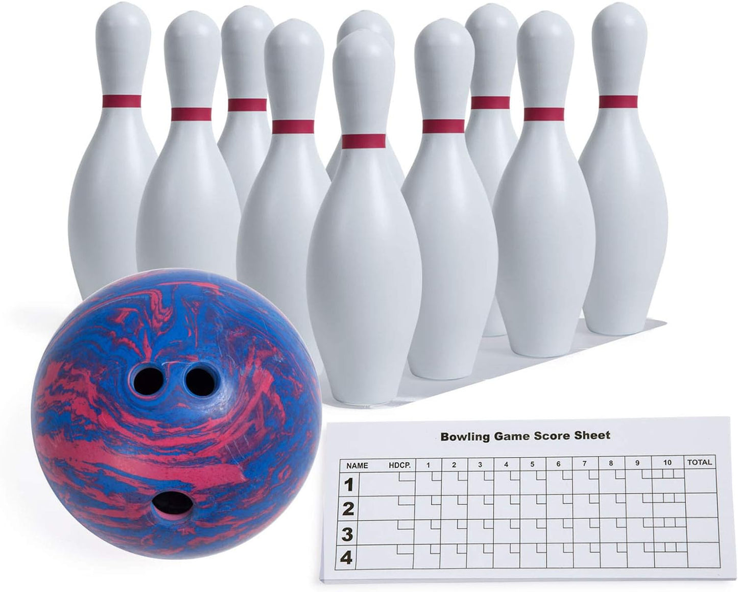 Champion Sports Bowling Set with Plastic Pins for Backyard Fun