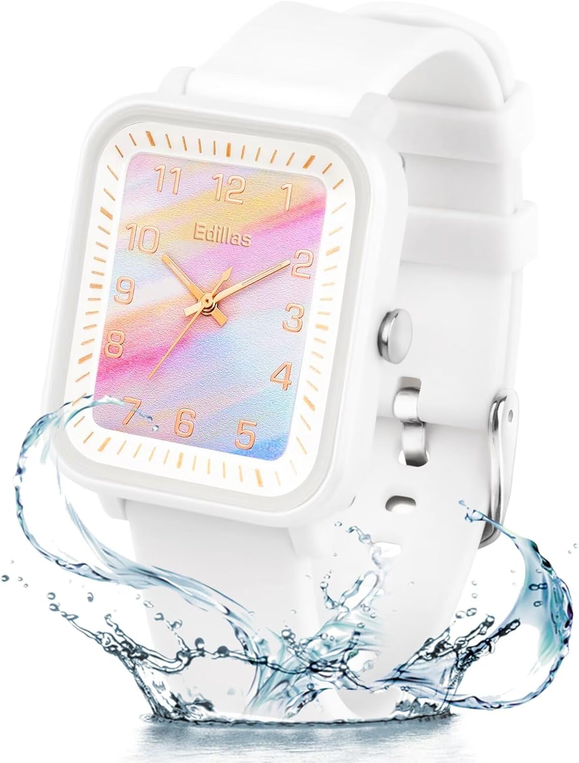 Yadelai Kids Waterproof Quartz Watch - Easy Read & Learn Time!