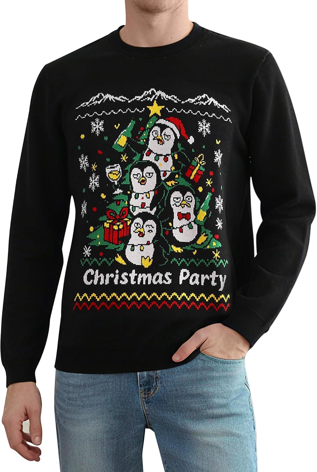 Runhit Ugly Christmas Sweater for Fun Holiday Celebrations