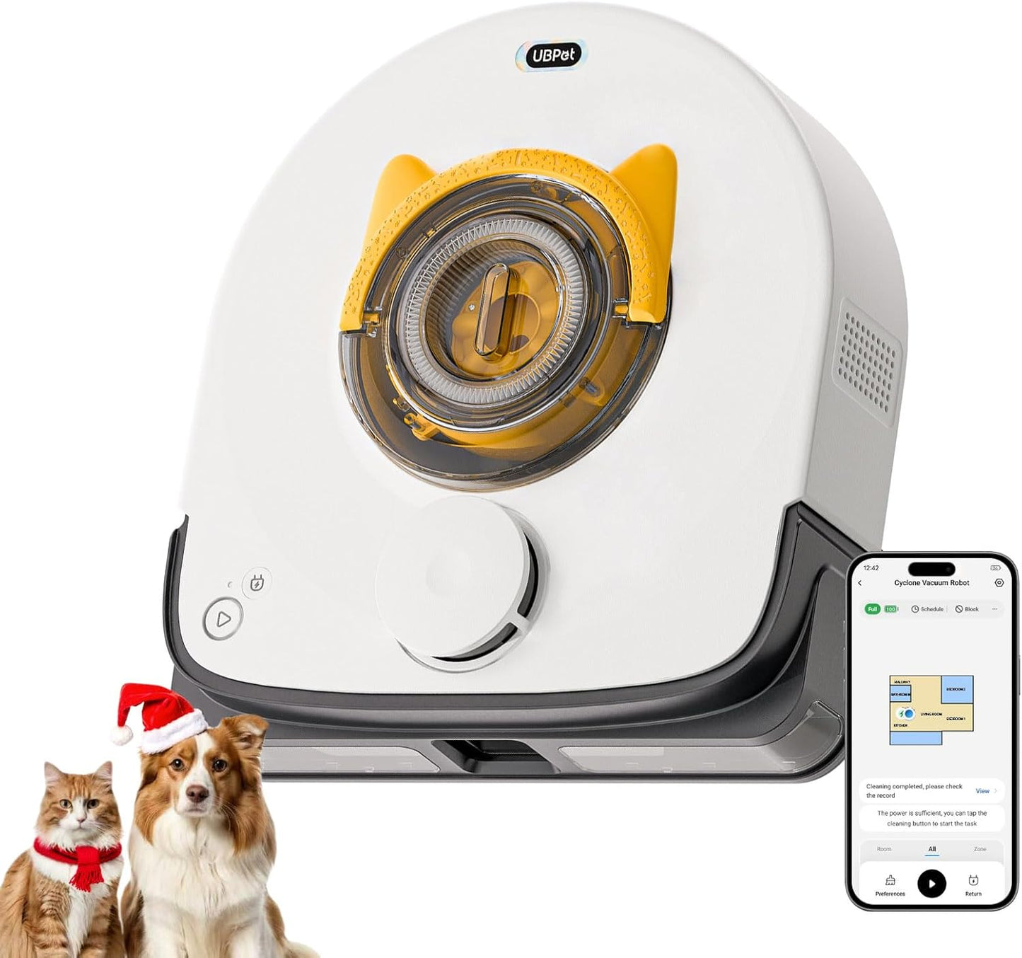 Robot Vacuum with 22,000Pa Suction for Pet Hair Cleaning