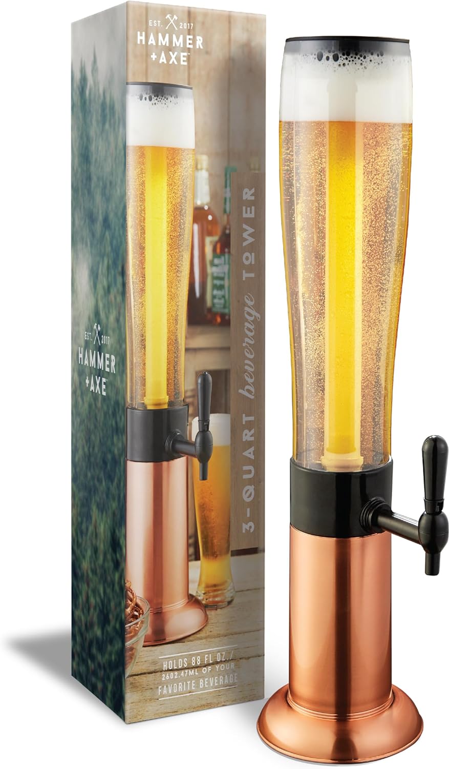 Hammer + Axe Beverage Dispenser: Perfect for Parties & Home Bars