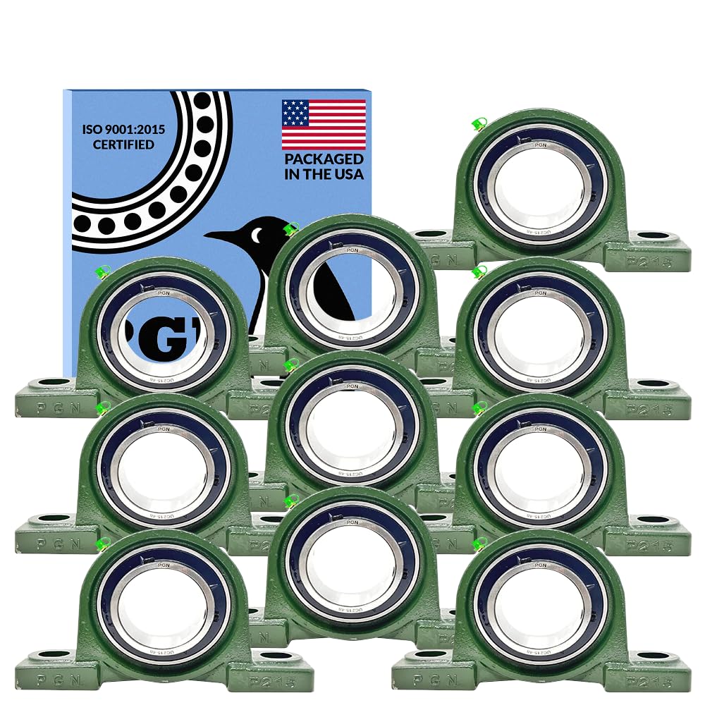 PGN UCP215-48 Pillow Block Bearing - Durable Chrome Steel Bearings