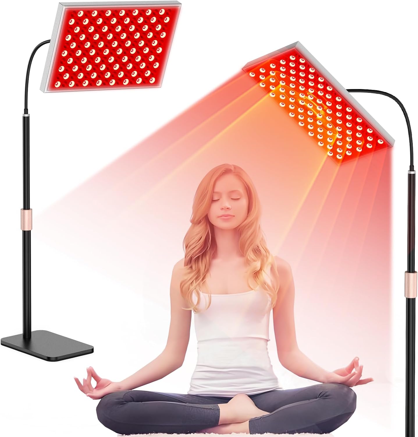Red Light Therapy Lamp for Body and Face with Adjustable Stand