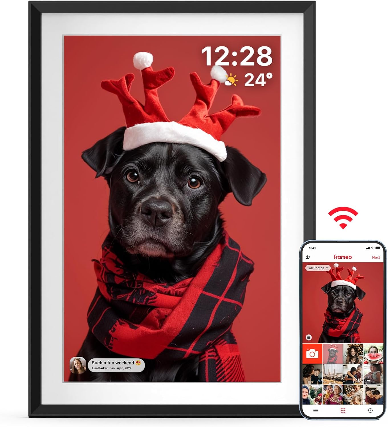 ApoloSign 10.1 Touch Screen WiFi Frameo: Instant Photo Sharing