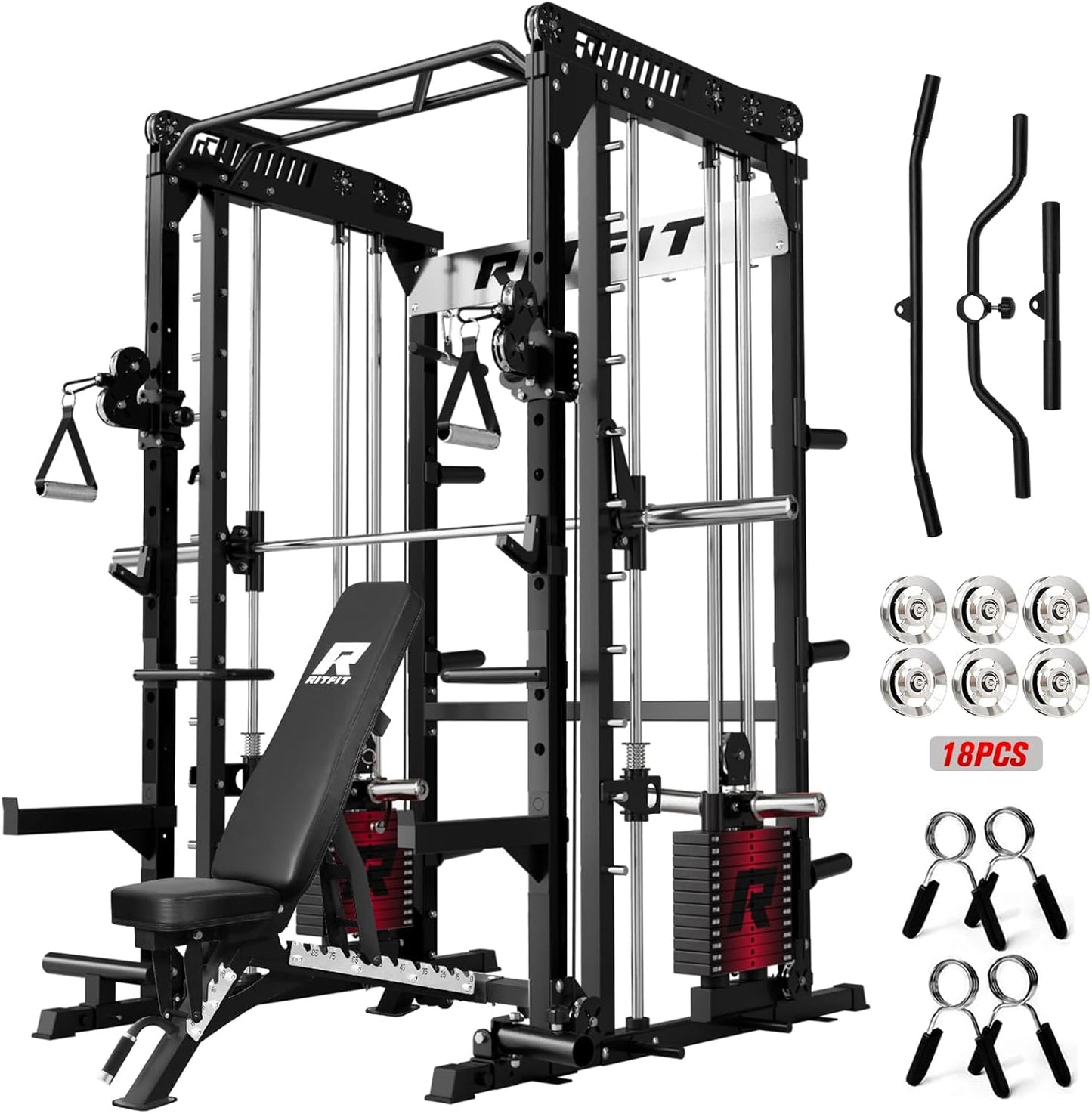 RitFit M1 Pro Smith Machine with Cable Crossover System Review