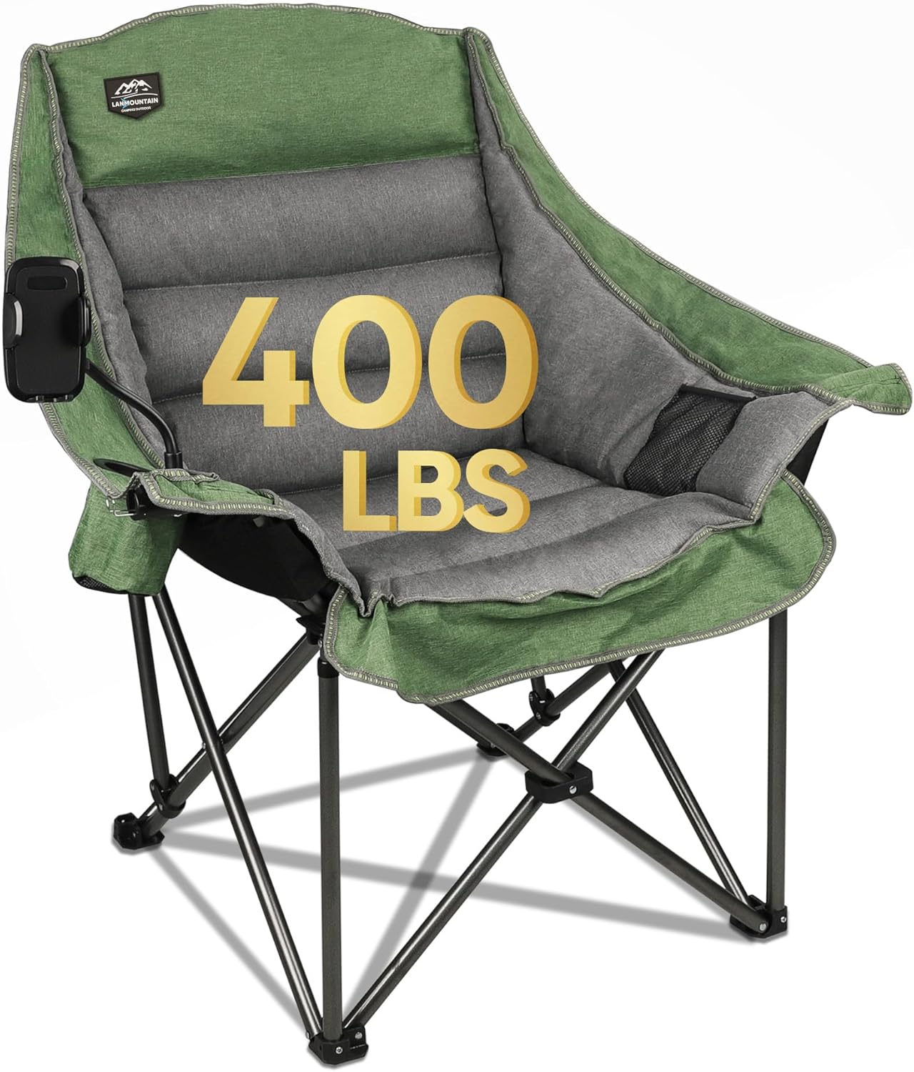 Oversized XL Folding Camping Chair for Heavy Duty Support