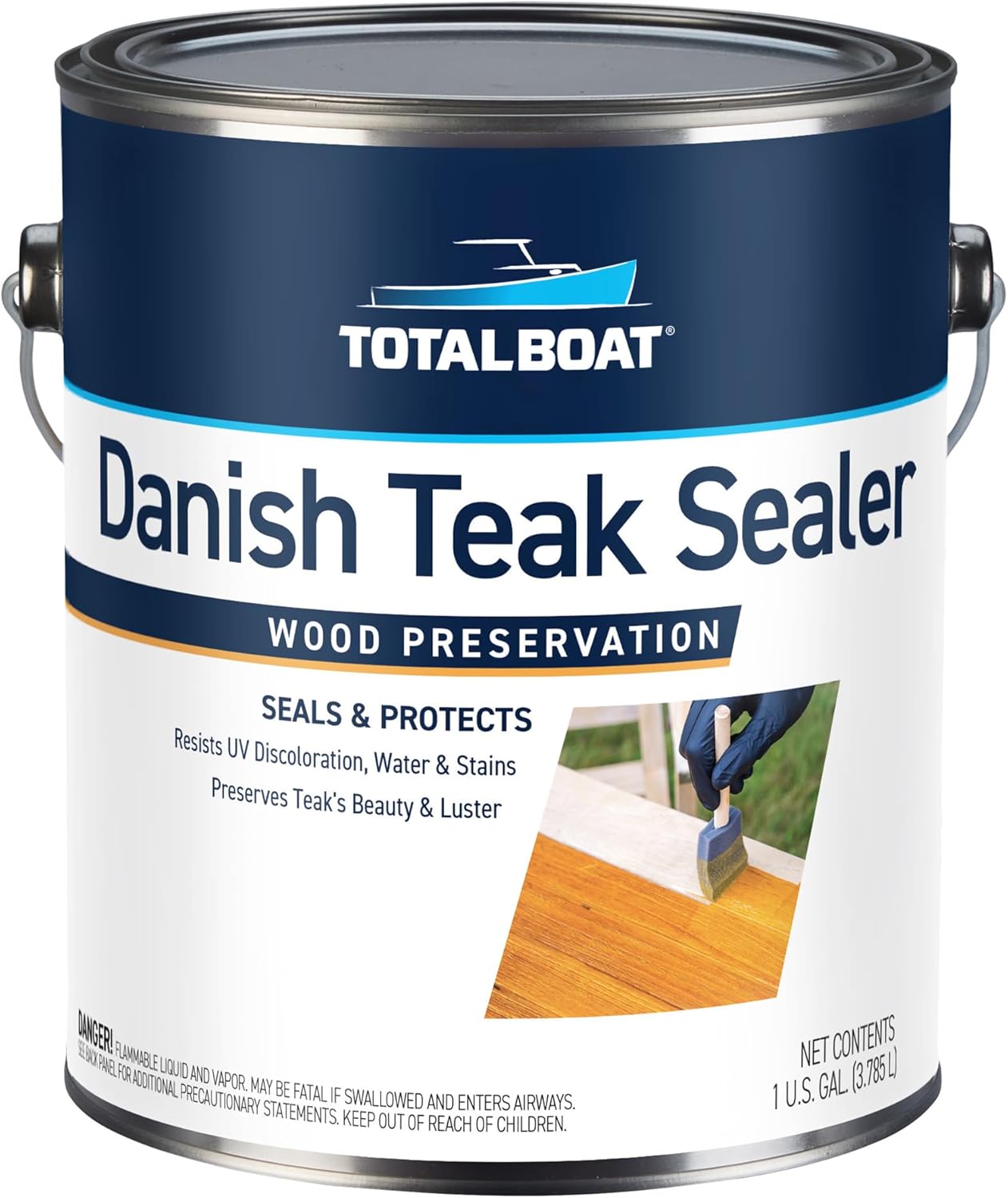 TotalBoat Danish Teak Sealer for Marine Grade Wood Protection