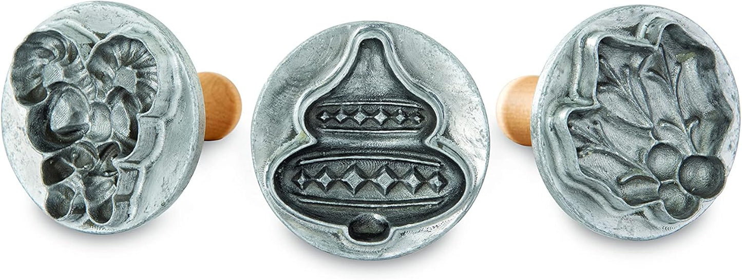 Nordic Ware Holiday Cast Cookie Stamps for Perfect Cookies